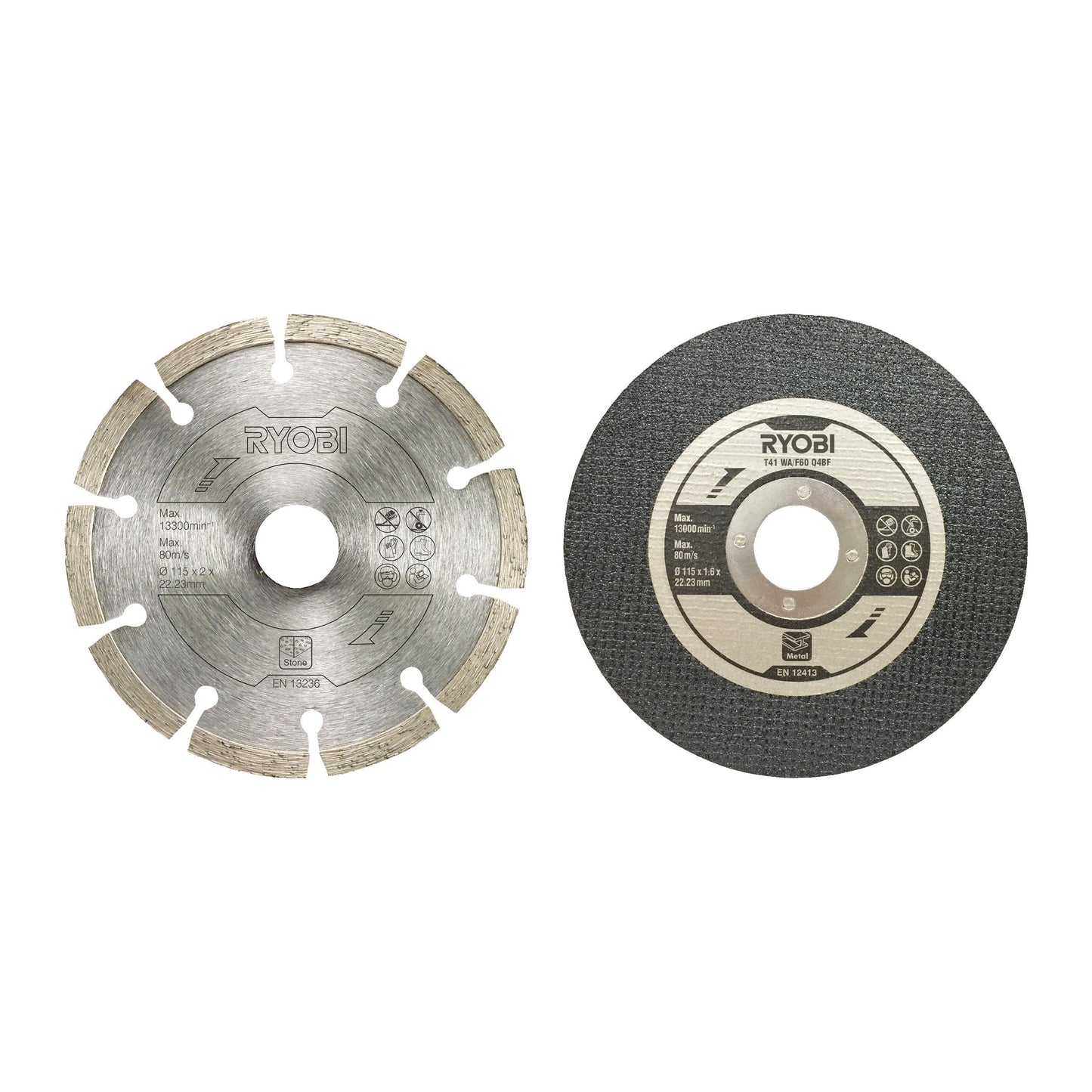 Kit discuri de taiere pentru polizor unghiular de 115 mm (6 bucati) - RAK6AGD115