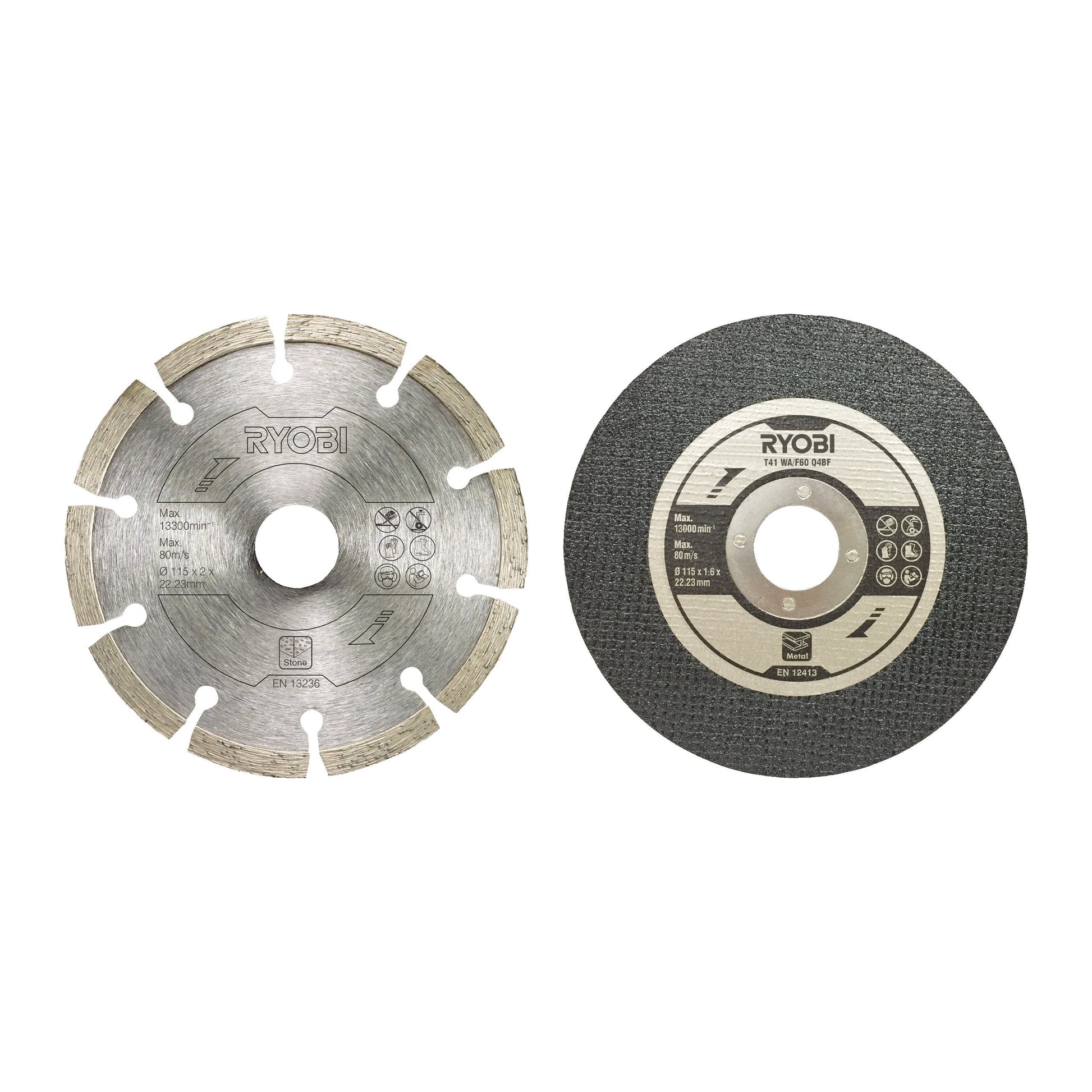 Kit discuri de taiere pentru polizor unghiular de 115 mm (6 bucati) - RAK6AGD115