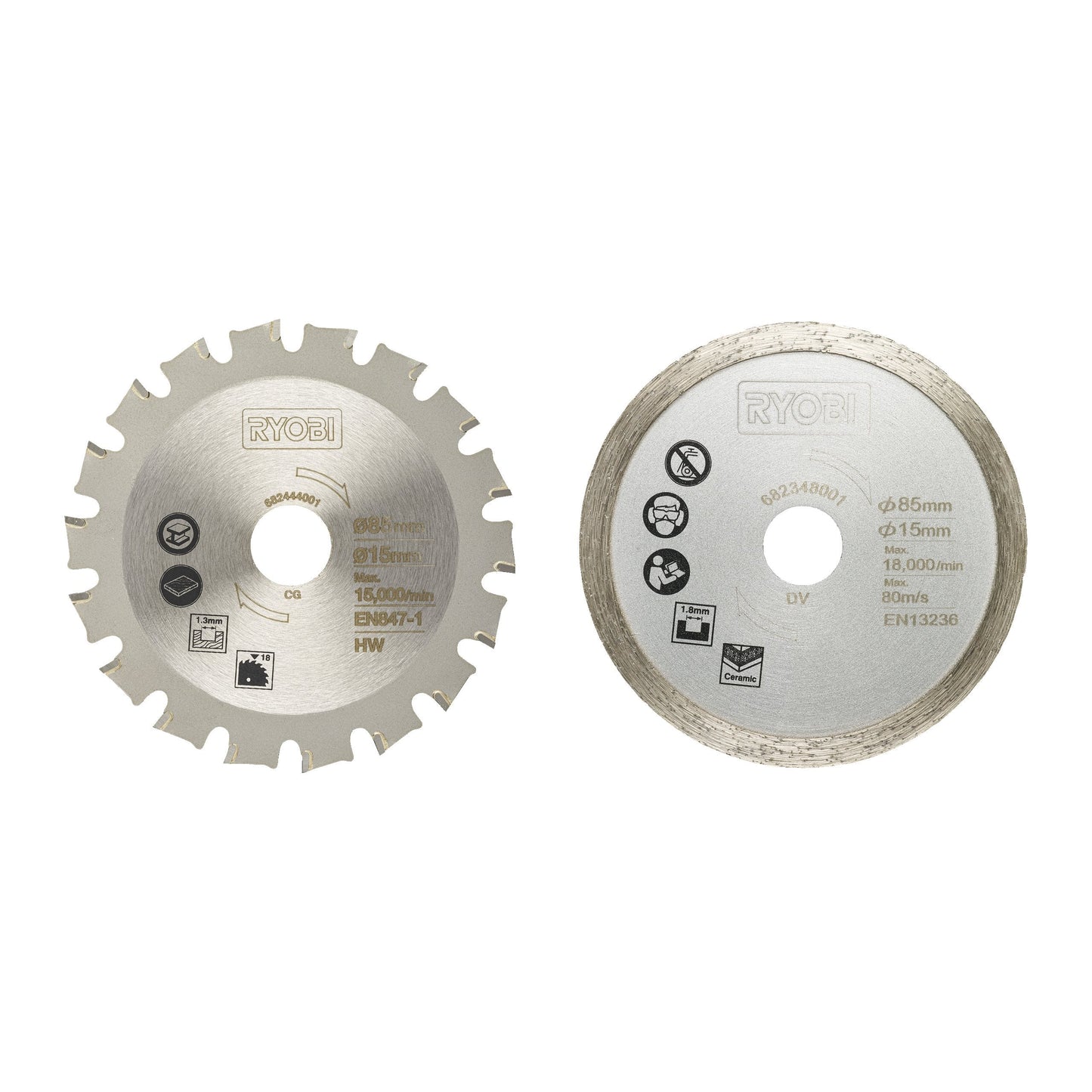 Set de 2 buc lame de fierastrau pentru diferite materiale - RAKMMS02K