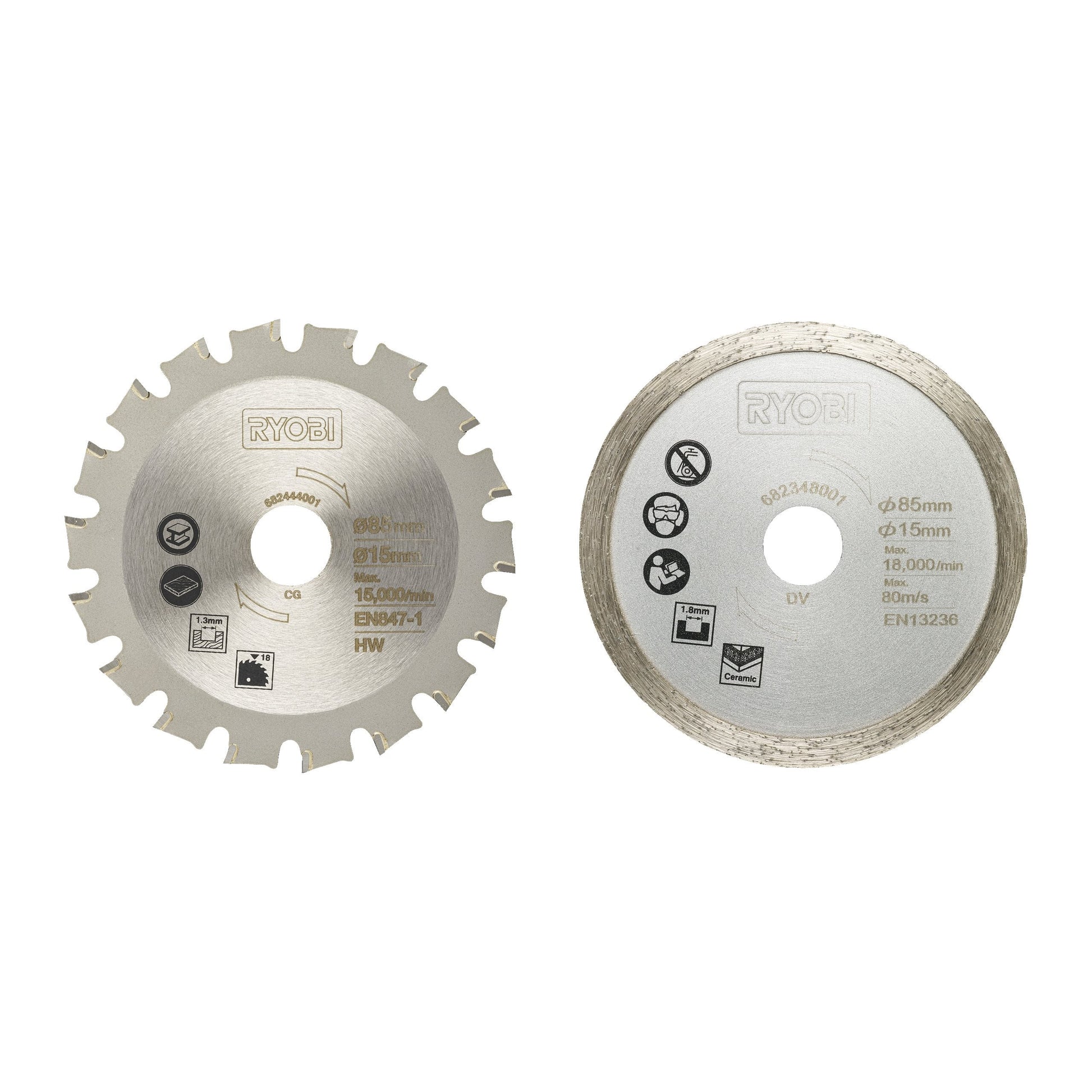 Set de 2 buc lame de fierastrau pentru diferite materiale - RAKMMS02K