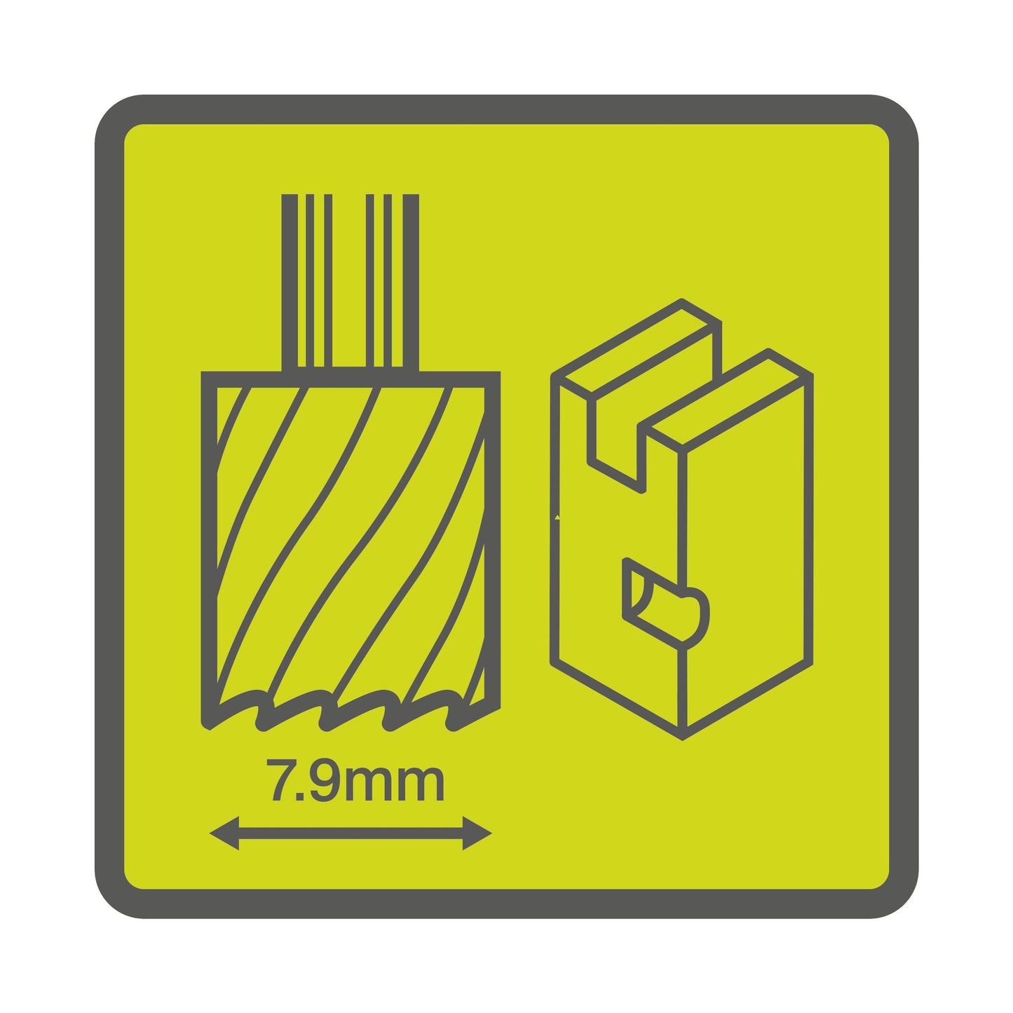 Freza cilindrica de 7,9 mm - RAR104