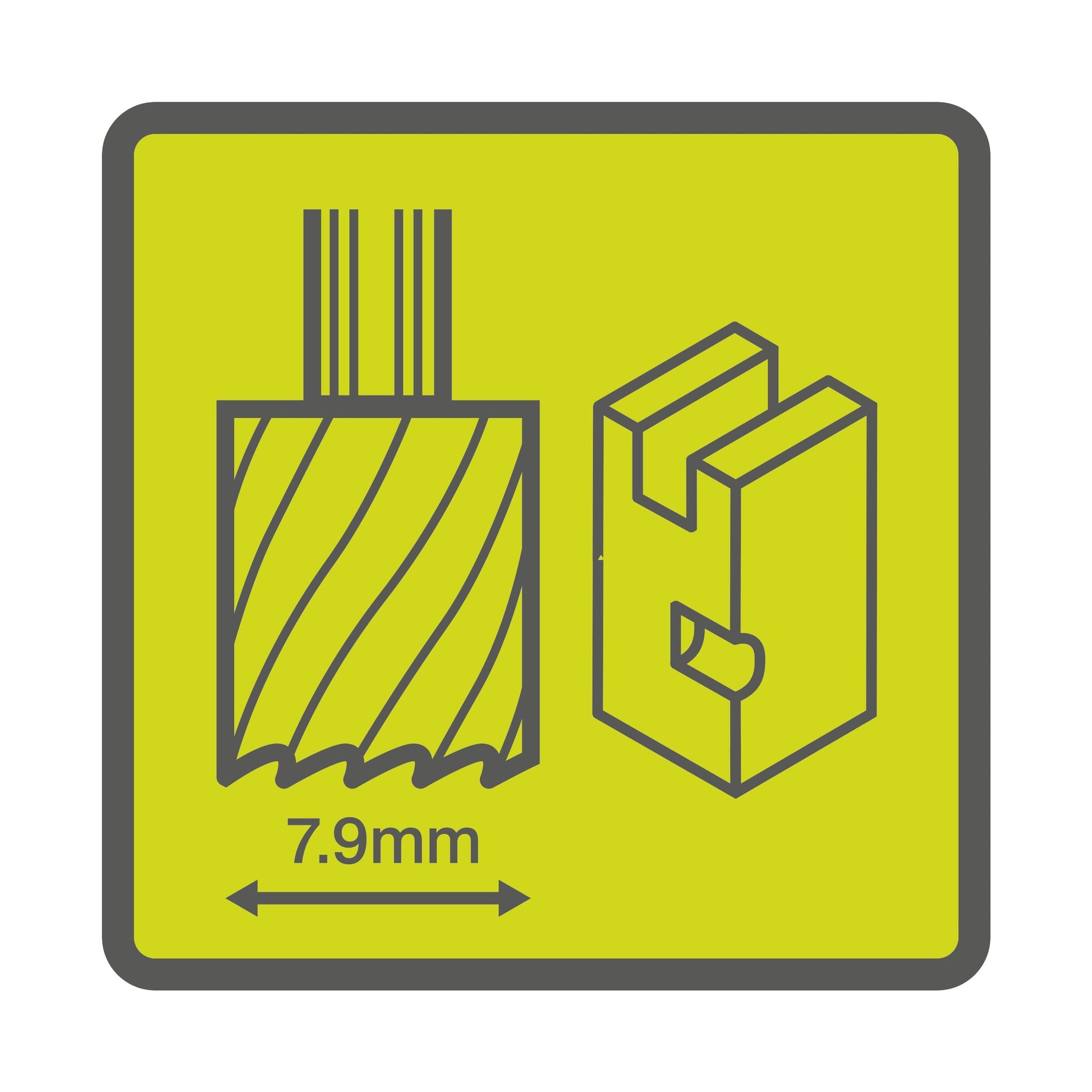 Freza cilindrica de 7,9 mm - RAR104