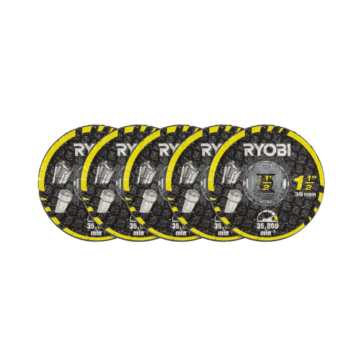 Pachet de discuri de taiere pentru metal / plastic de 38 mm - RAR302-5