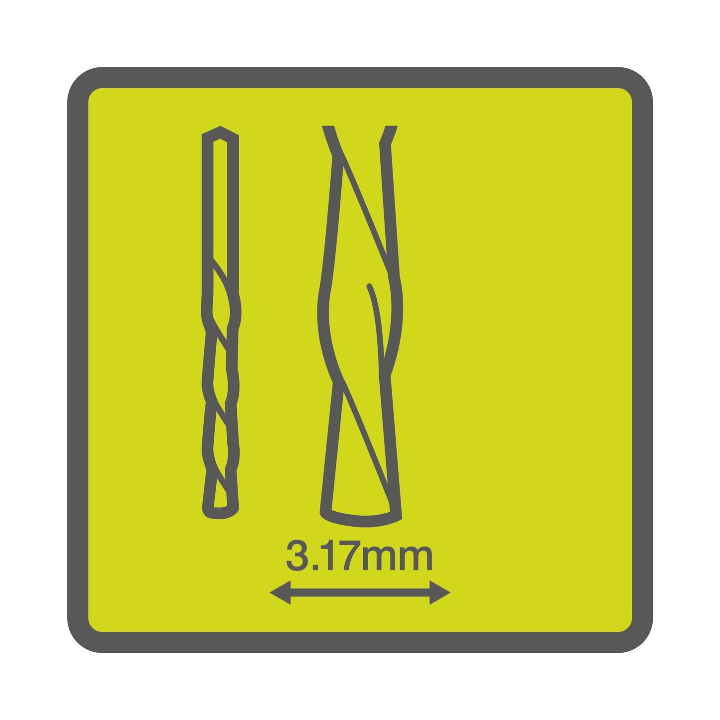 Freze pentru lemn si plastic 3,17 mm, 4 bucati - RAR404-4