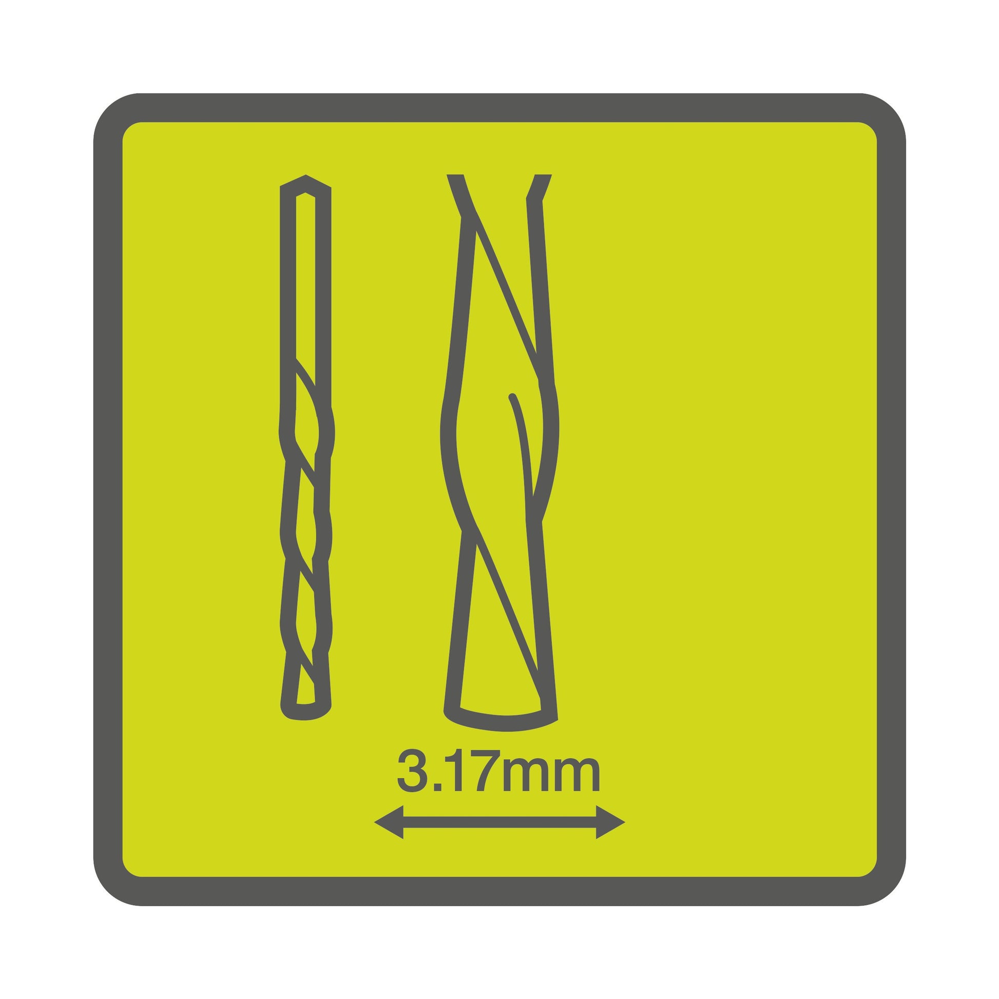 Freze pentru lemn si plastic 3,17 mm, 4 bucati - RAR404-4