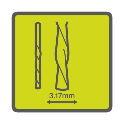 Freze pentru lemn si plastic 3,17 mm, 4 bucati - RAR404-4