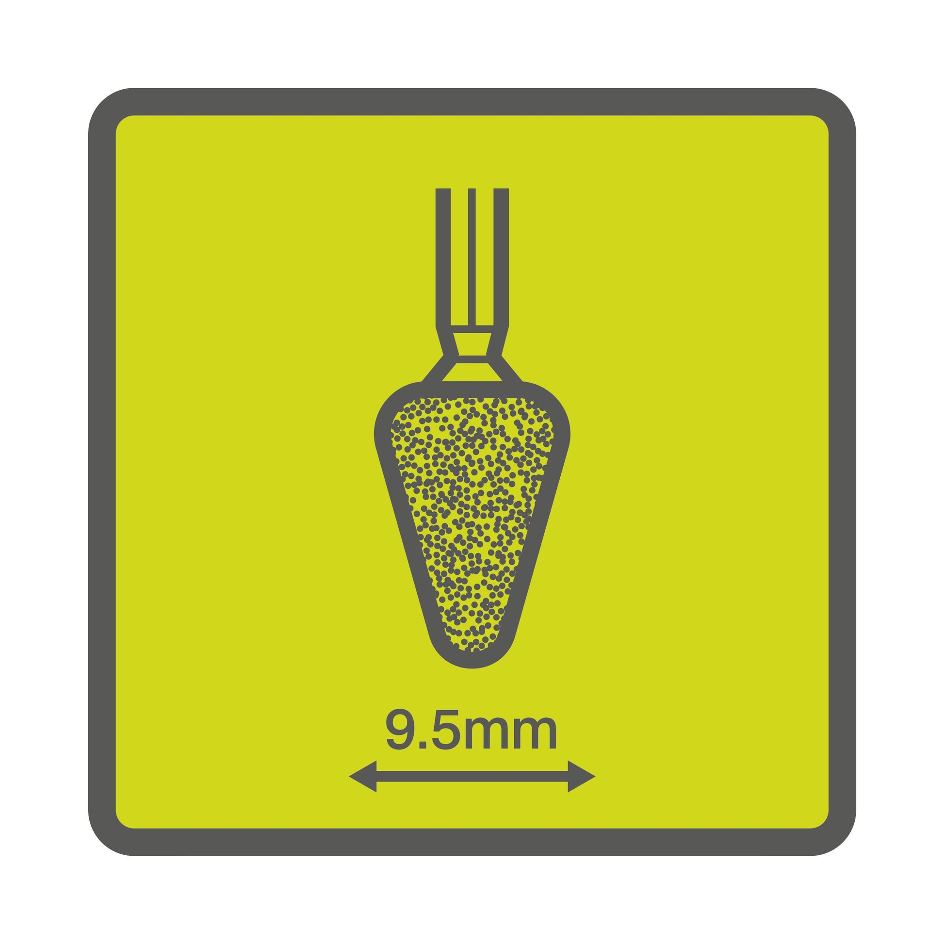 Piatra conica de slefuire 9,5 mm - RAR504