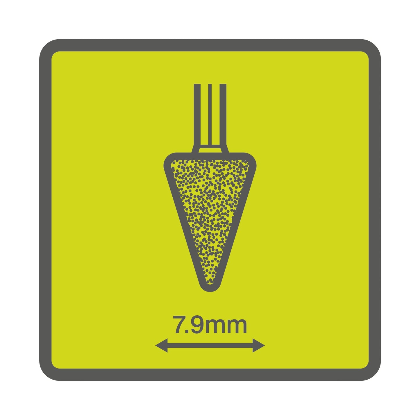 Piatra abraziva conica cu tija de 7,9 mm - RAR505-2