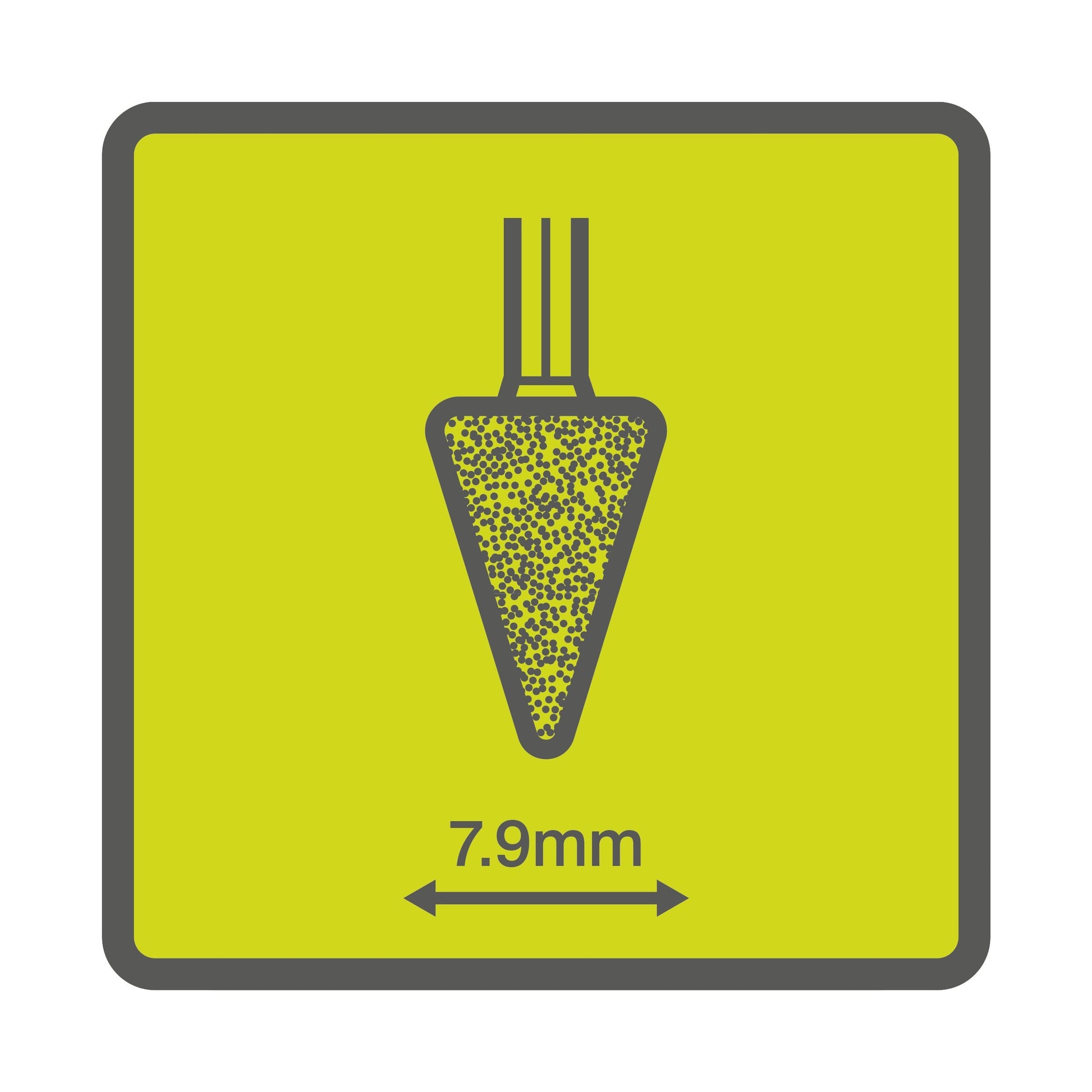 Piatra abraziva conica cu tija de 7,9 mm - RAR505-2