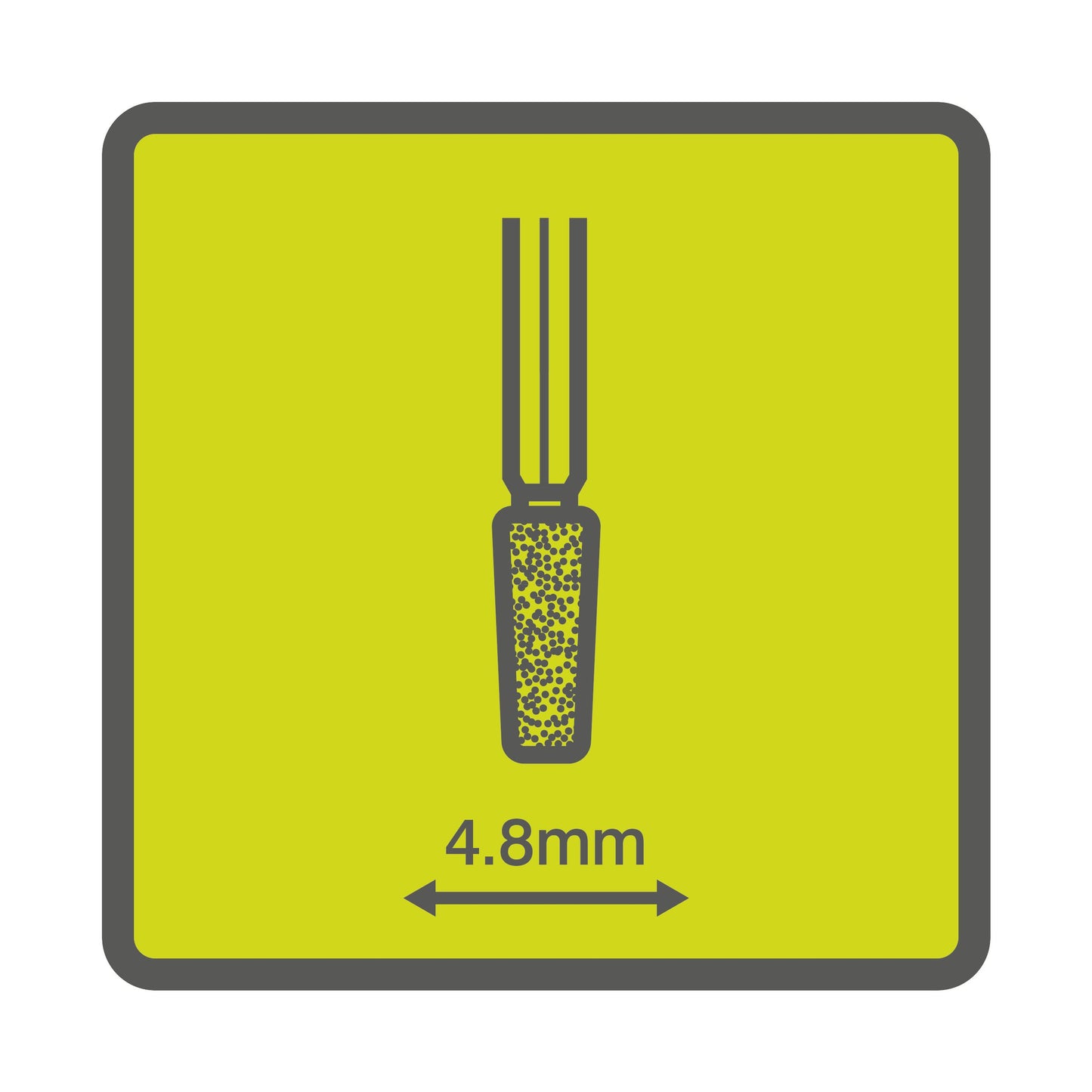 Piatra din carbura de siliciu pentru polizor cu varf conic 4,8 mm - RAR506-2