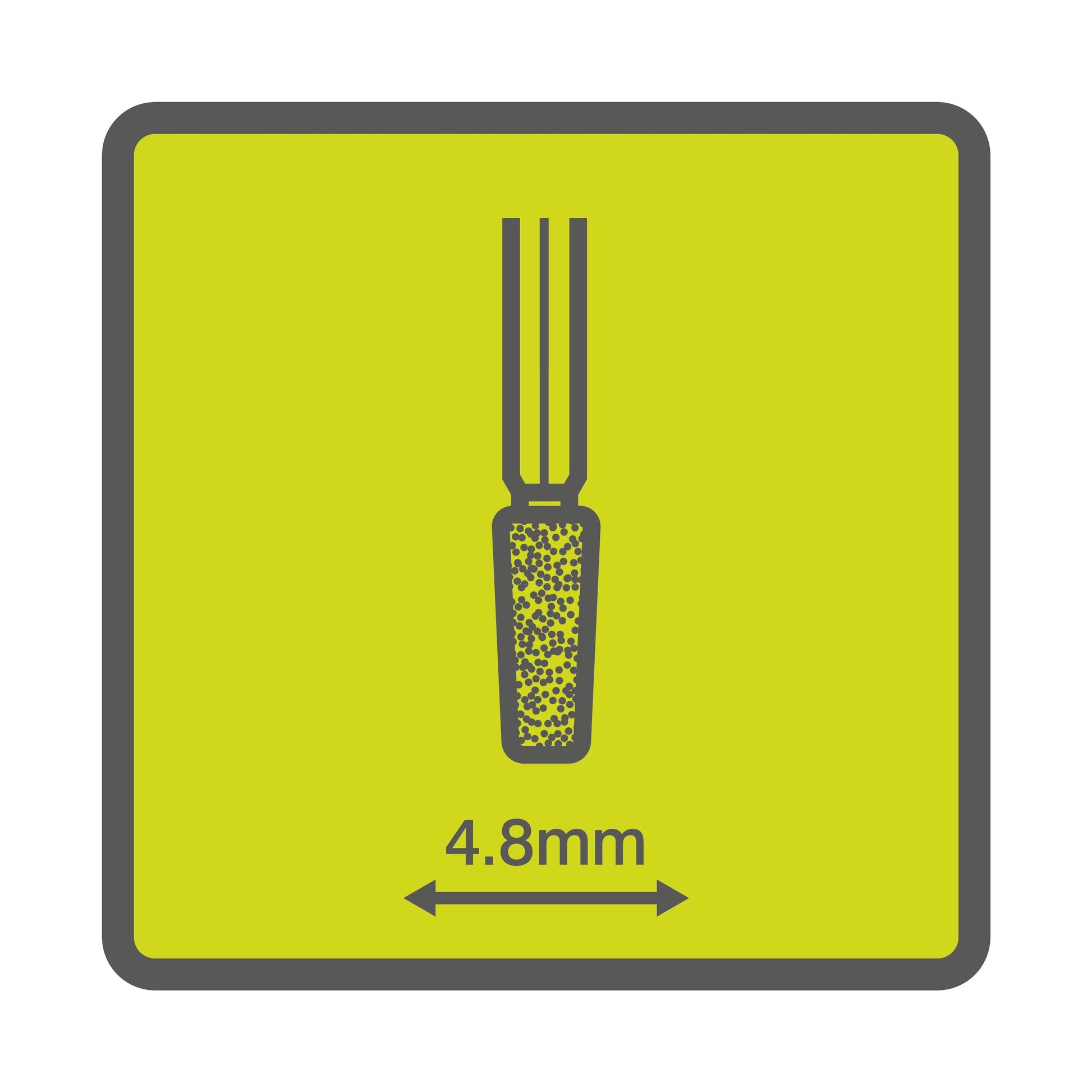 Piatra din carbura de siliciu pentru polizor cu varf conic 4,8 mm - RAR506-2