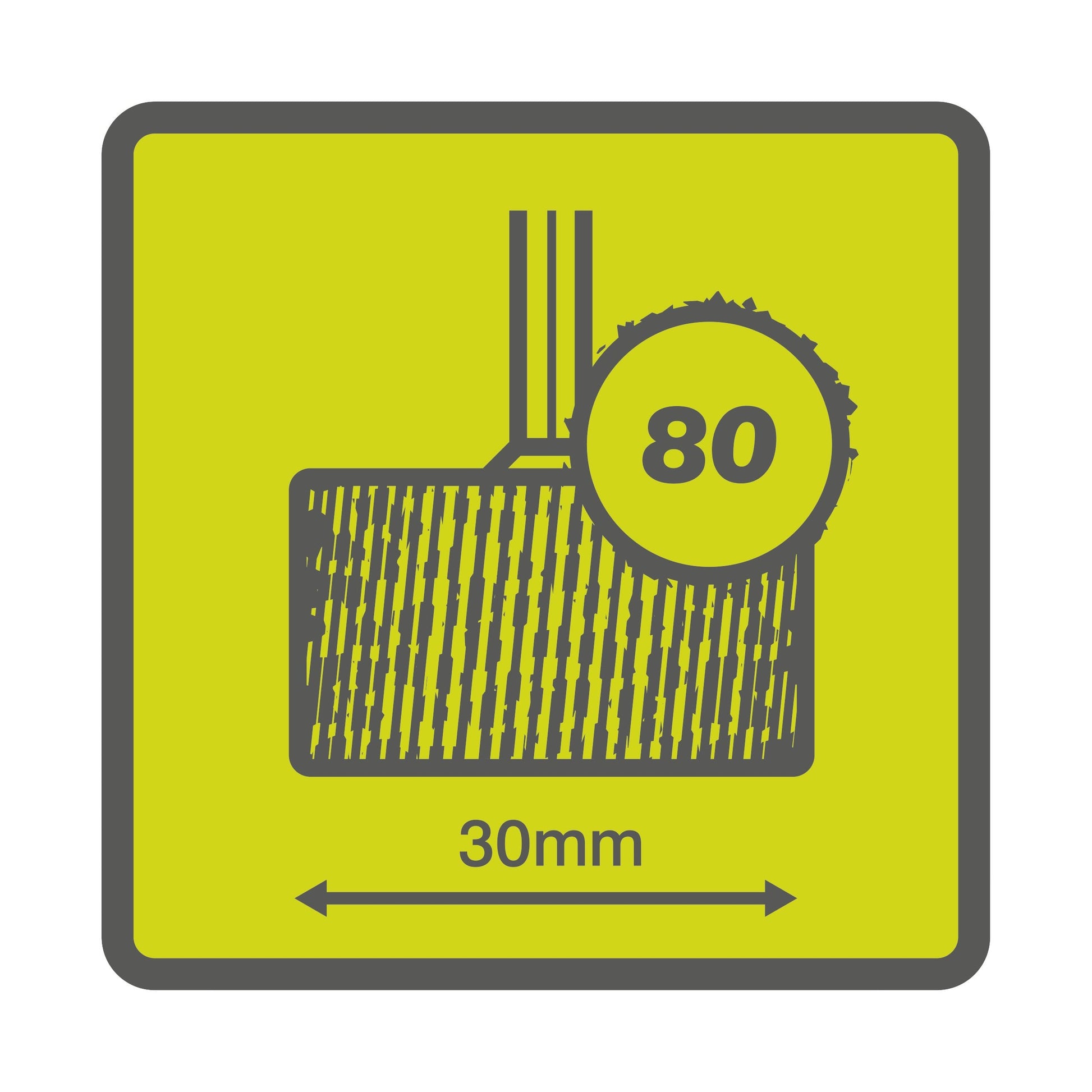 Roata de slefuire cu granulatie 80 - RAR604