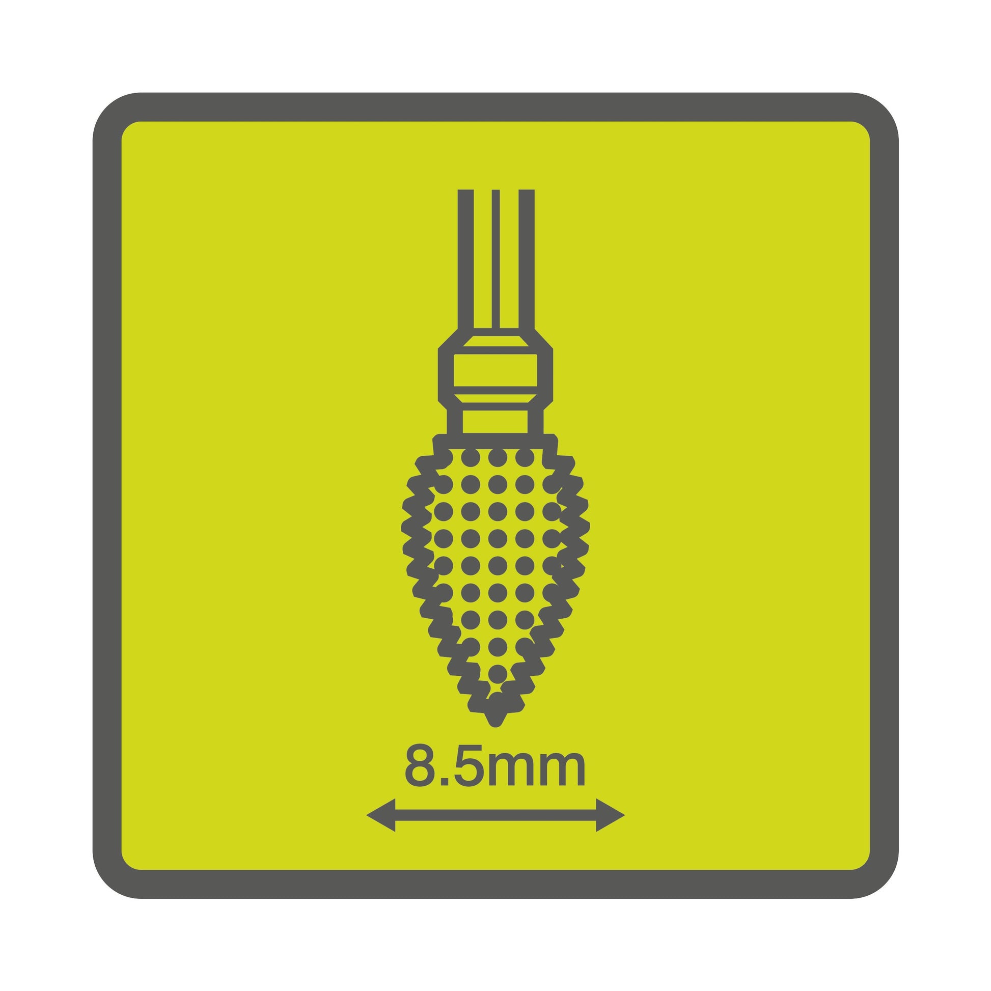 Freza grosiera tip flacara 8,5 mm flacara de indepartare a materialului - RAR701
