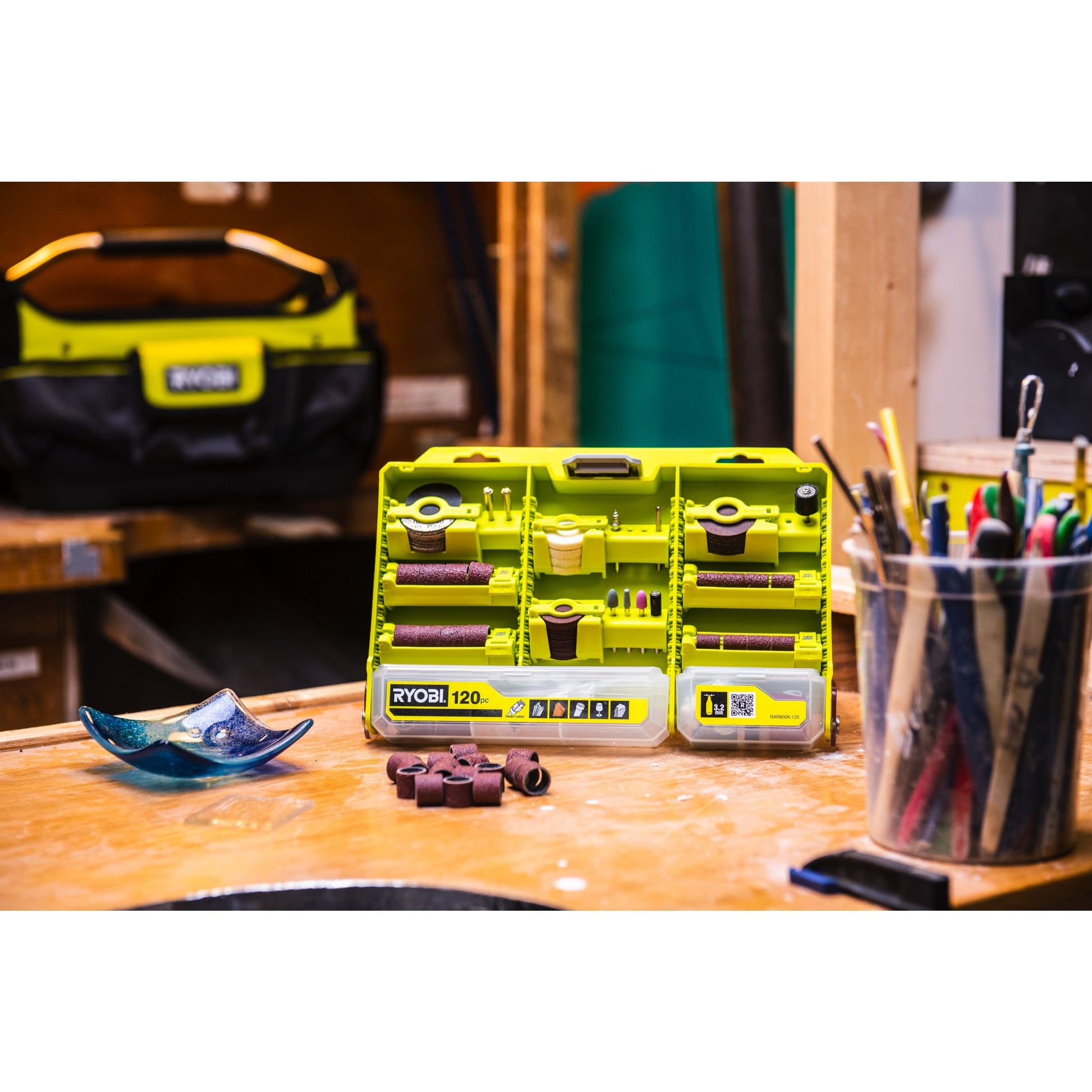 Set de accesorii rotative universale standard de 120 de piese - RAR800K-120