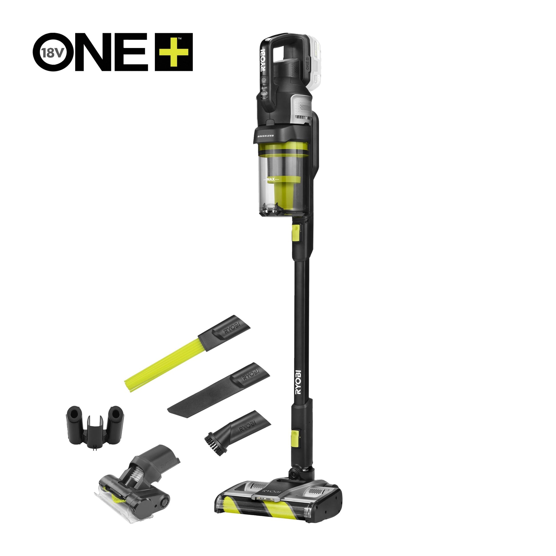Aspirator vertical 18V ONE+ brushless, cu tehnologie anti-incalceala (fara acumulator) - RASV18BL-0