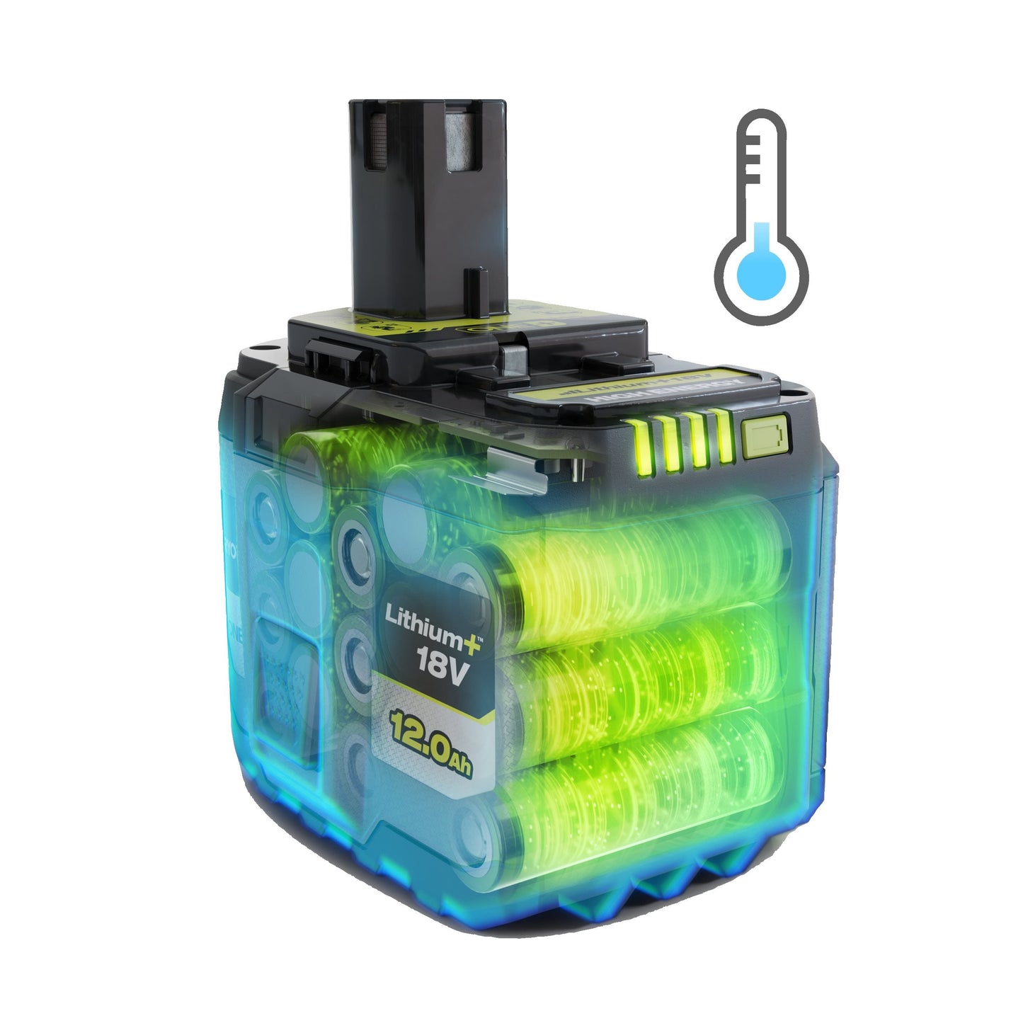 Baterie 18V 12.0Ah Lithium+ HIGH ENERGY - RB18120T (DA)