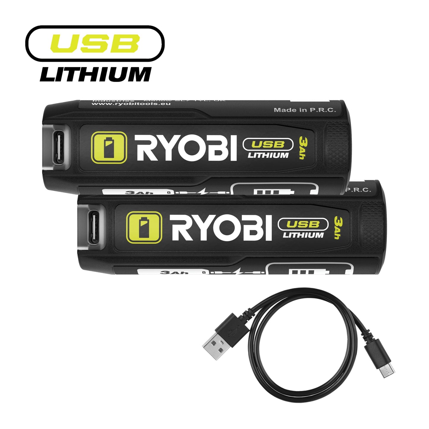 Set 2 acumulatori si baterie externa USB Lithium 4V 3.0Ah - RB4L30X2 (BP)