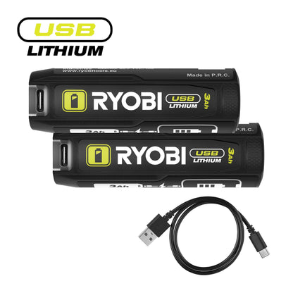 Set 2 acumulatori si baterie externa USB Lithium 4V 3.0Ah - RB4L30X2 (BP)