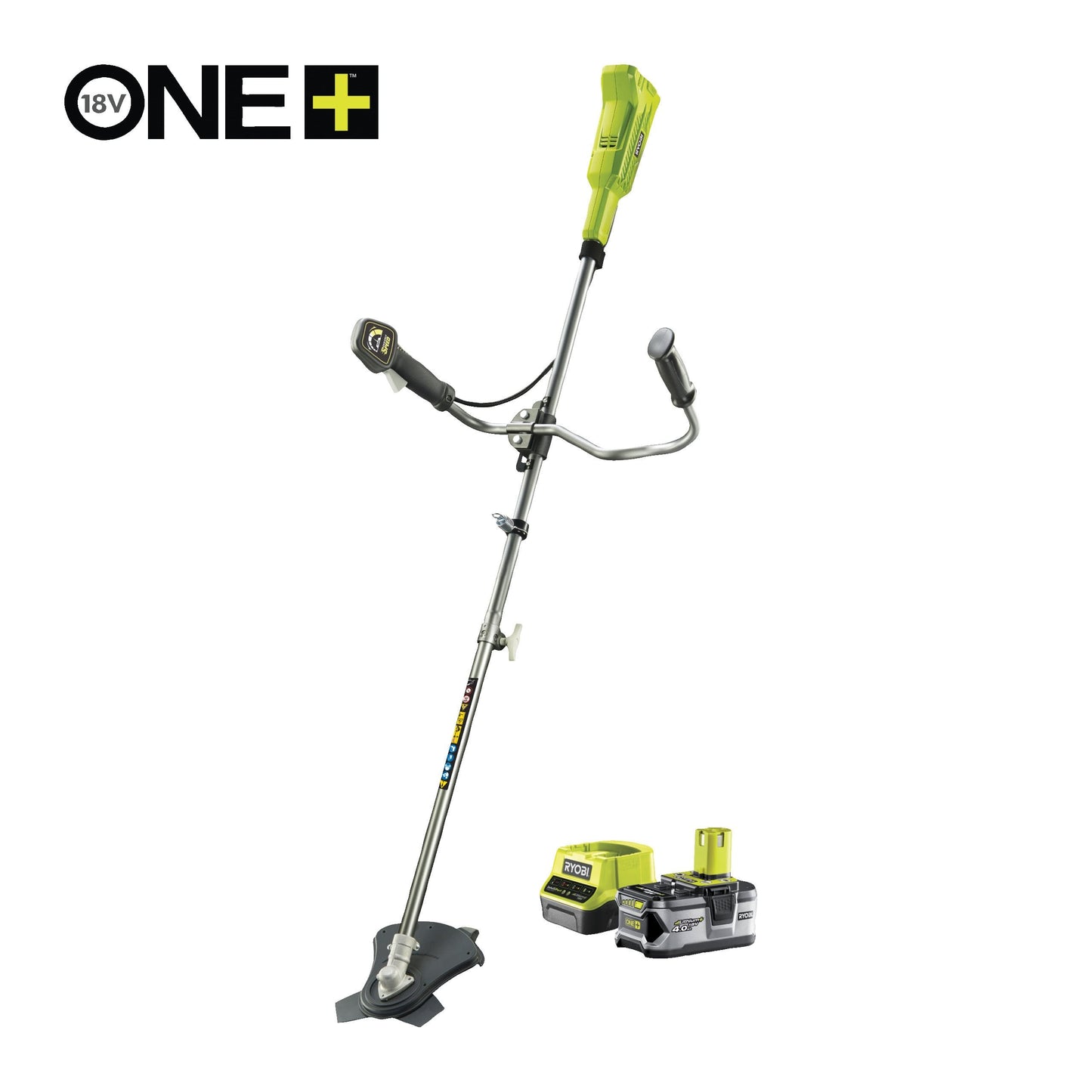 Motocoasa 18V ONE+, maner tip ghidon, cu acumulator 4.0Ah - RBC18X20B4F