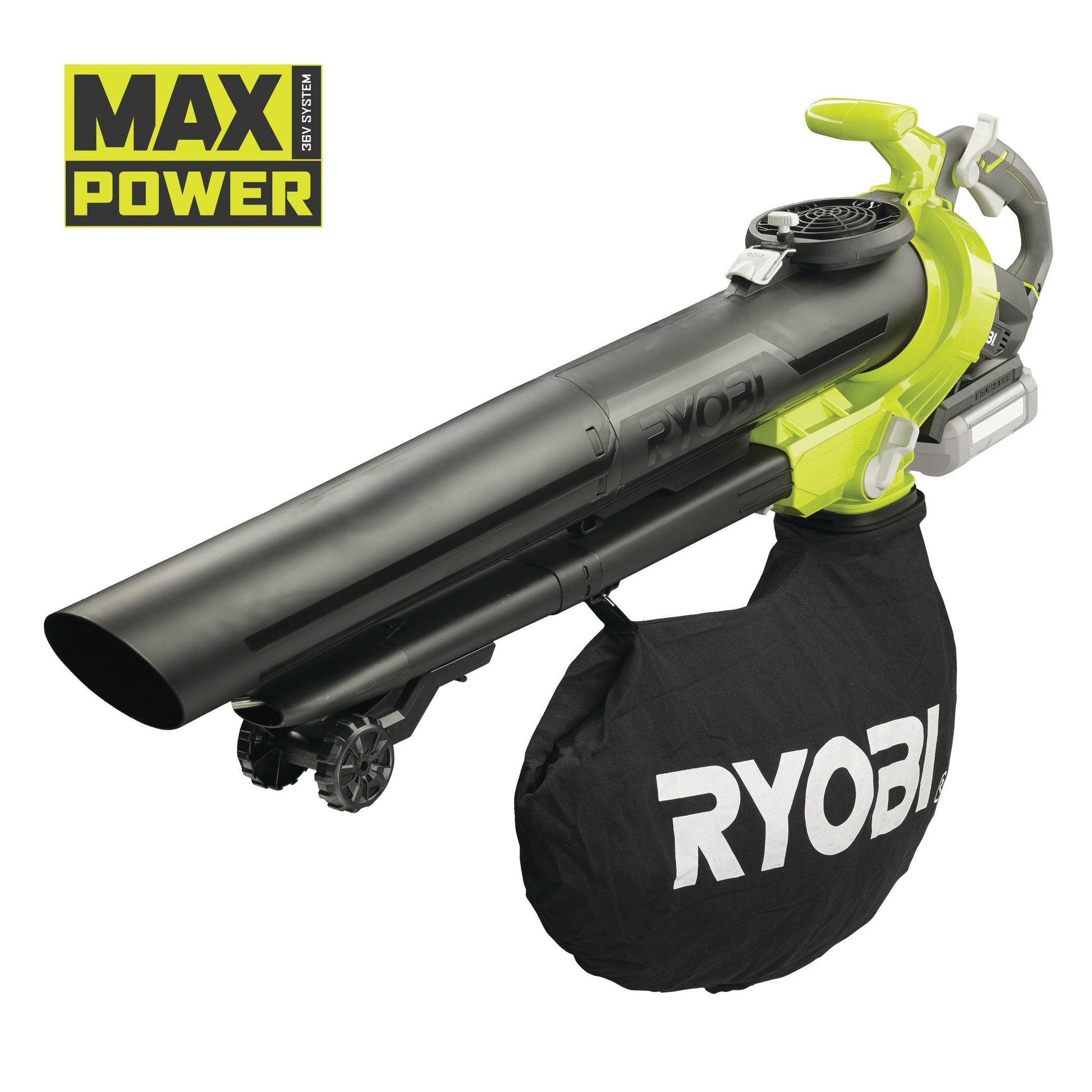 Suflanta/aspirator 36V MAX POWER, motor fara perii, 3 functii (fara acumulator) - RBV36B