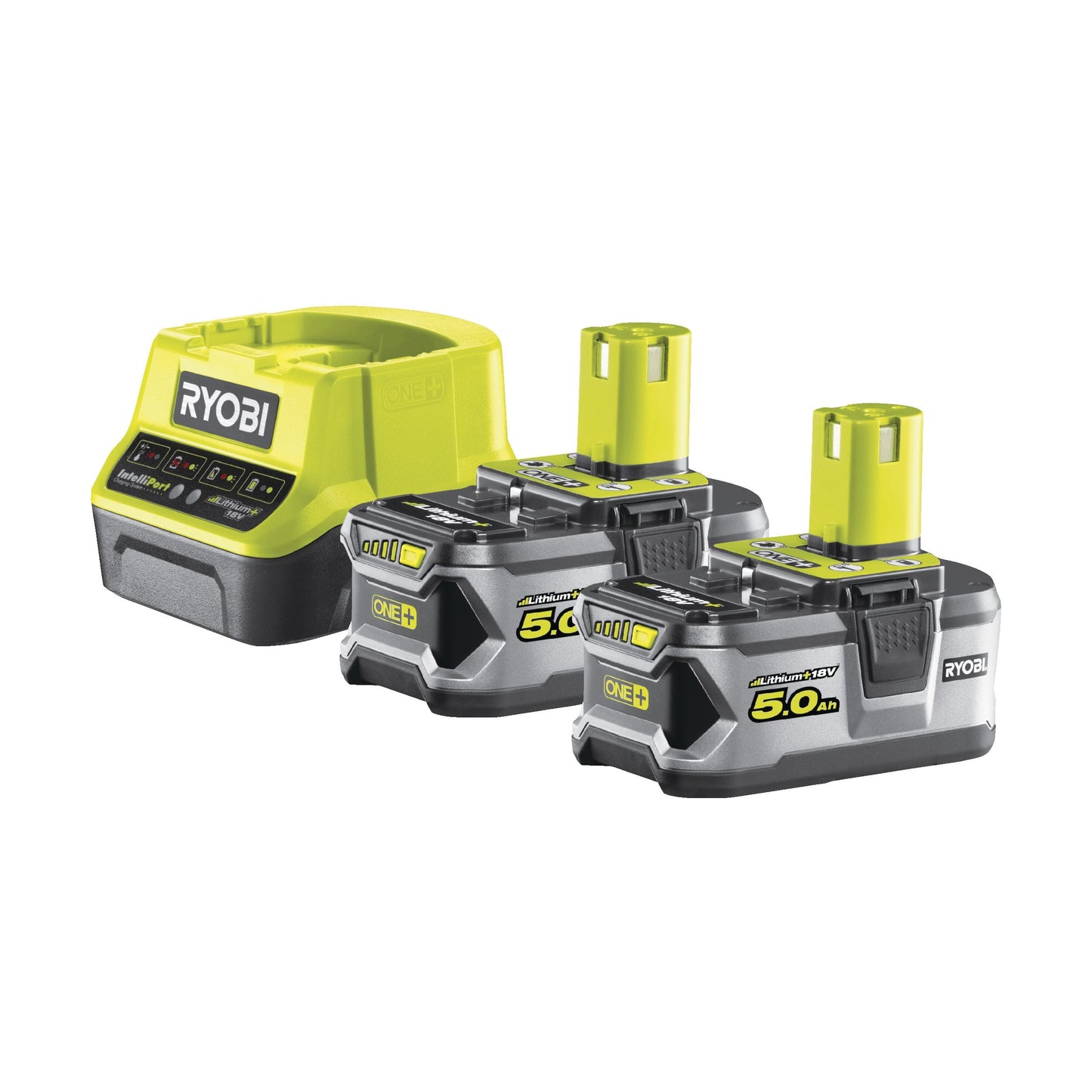 Set incarcator 2.0A si 2 acumulatori Lithium+ 18V ONE+ 5.0Ah - RC18120-250