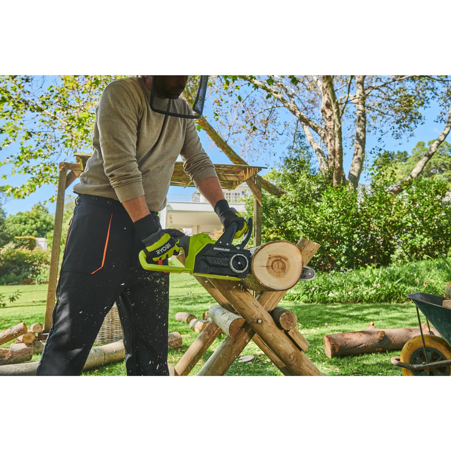 Fierastrau cu lant 18V ONE+ brushless, lama 30 cm, cu acumulator 5.0Ah - RCS18X3050F