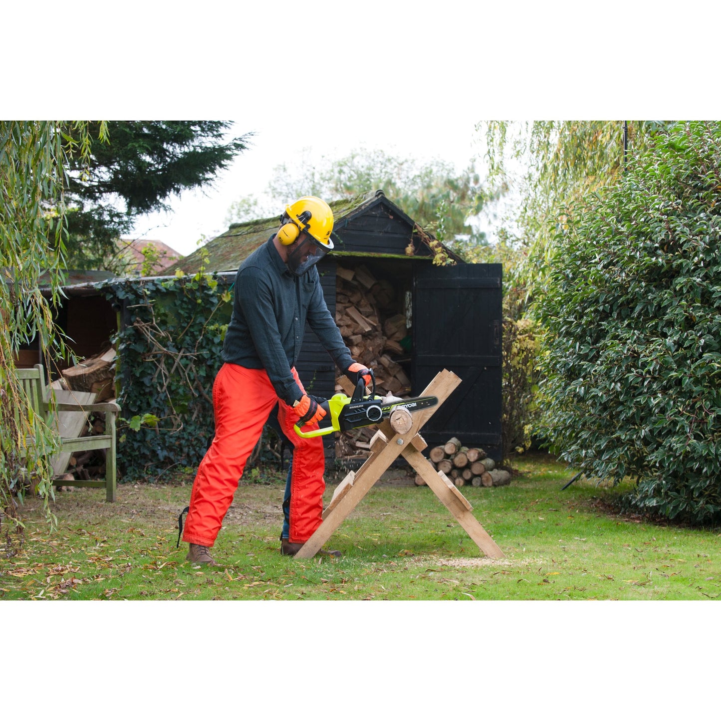 Fierastrau cu lant 18V ONE+ brushless, lama 30 cm, cu acumulator 5.0Ah - RCS18X3050F