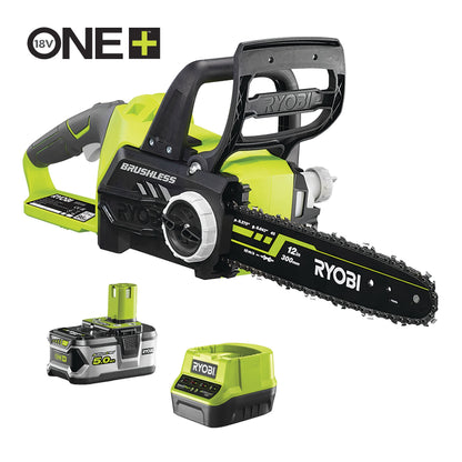 Fierastrau cu lant 18V ONE+ brushless, lama 30 cm, cu acumulator 5.0Ah - RCS18X3050F