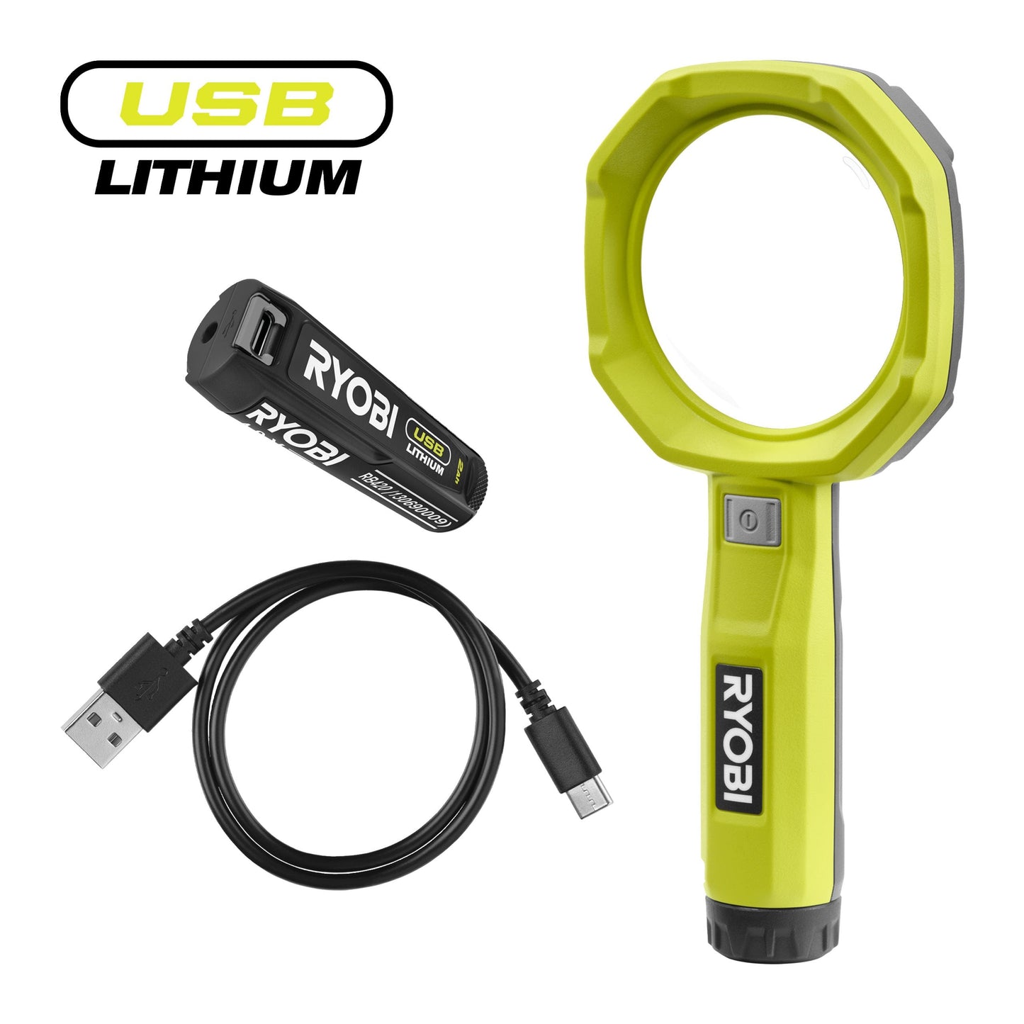 Lampa cu lupa USB Lithium 4V, cu acumulator 2.0Ah - RML4-120G