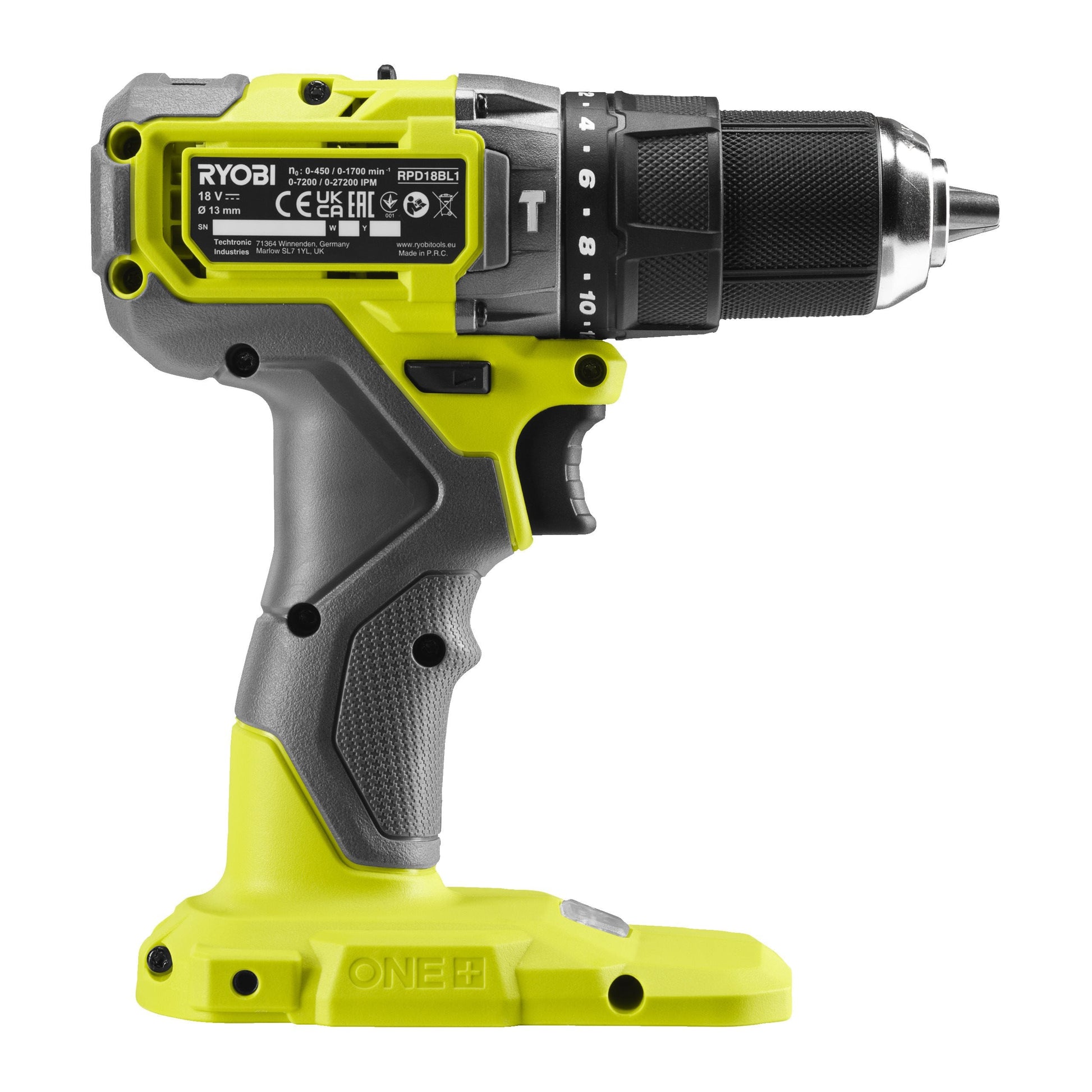 Masina de gaurit cu percutie 18V ONE+ brushless (fara acumulator) - RPD18BL1-0