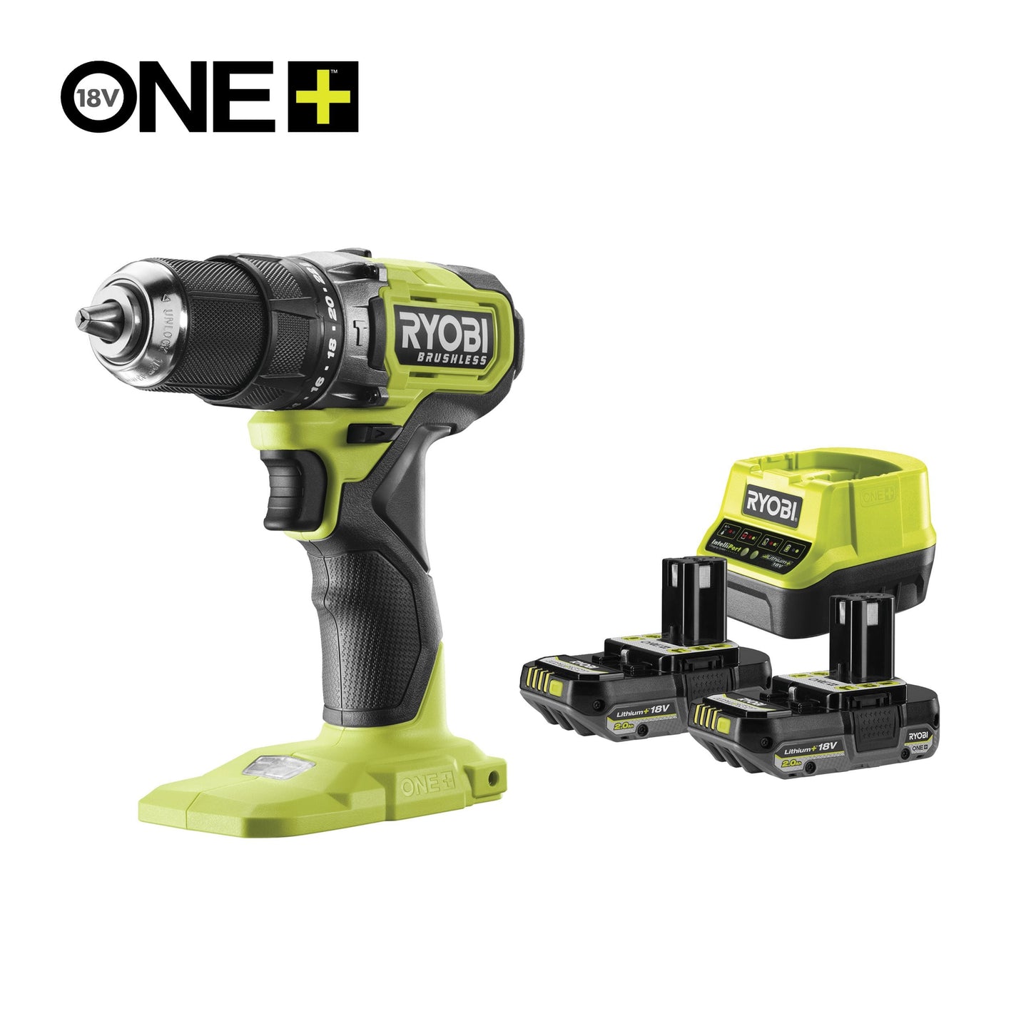 Rotopercutor 18V ONE+ fara cablu si fara perii, cu 2 acumulatori de 2.0Ah - RPD18BL-2C20S
