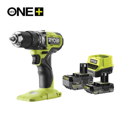 Masina de gaurit cu percutie 18V ONE+ fara perii si fara cablu (4,0Ah, 2,0Ah) - RPD18BL1-2C42S