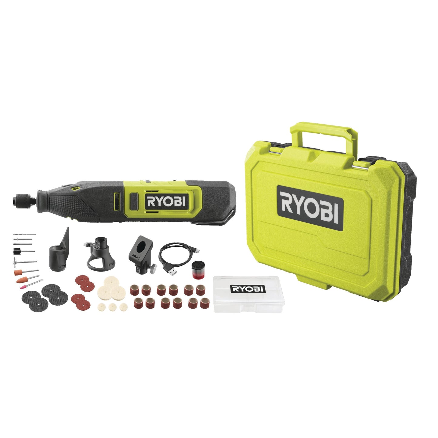 Unealta rotativa cu acumulator 12V, cu 3 anexe si 35 de accesorii - RRT12-120BA3/35