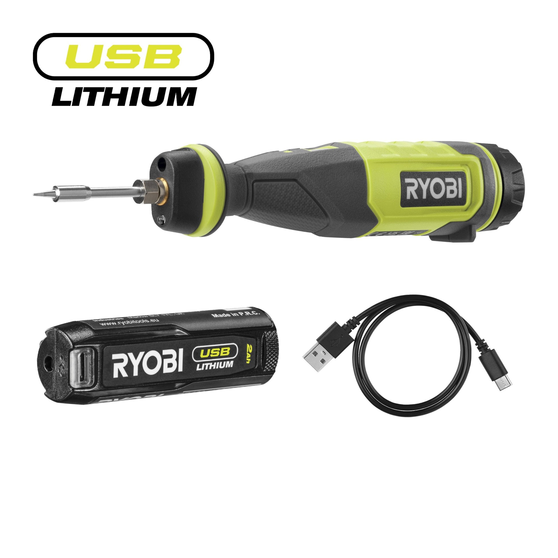 Ciocan de lipit USB Lithium 4V, cu acumulator 2.0Ah - RSI4-120G