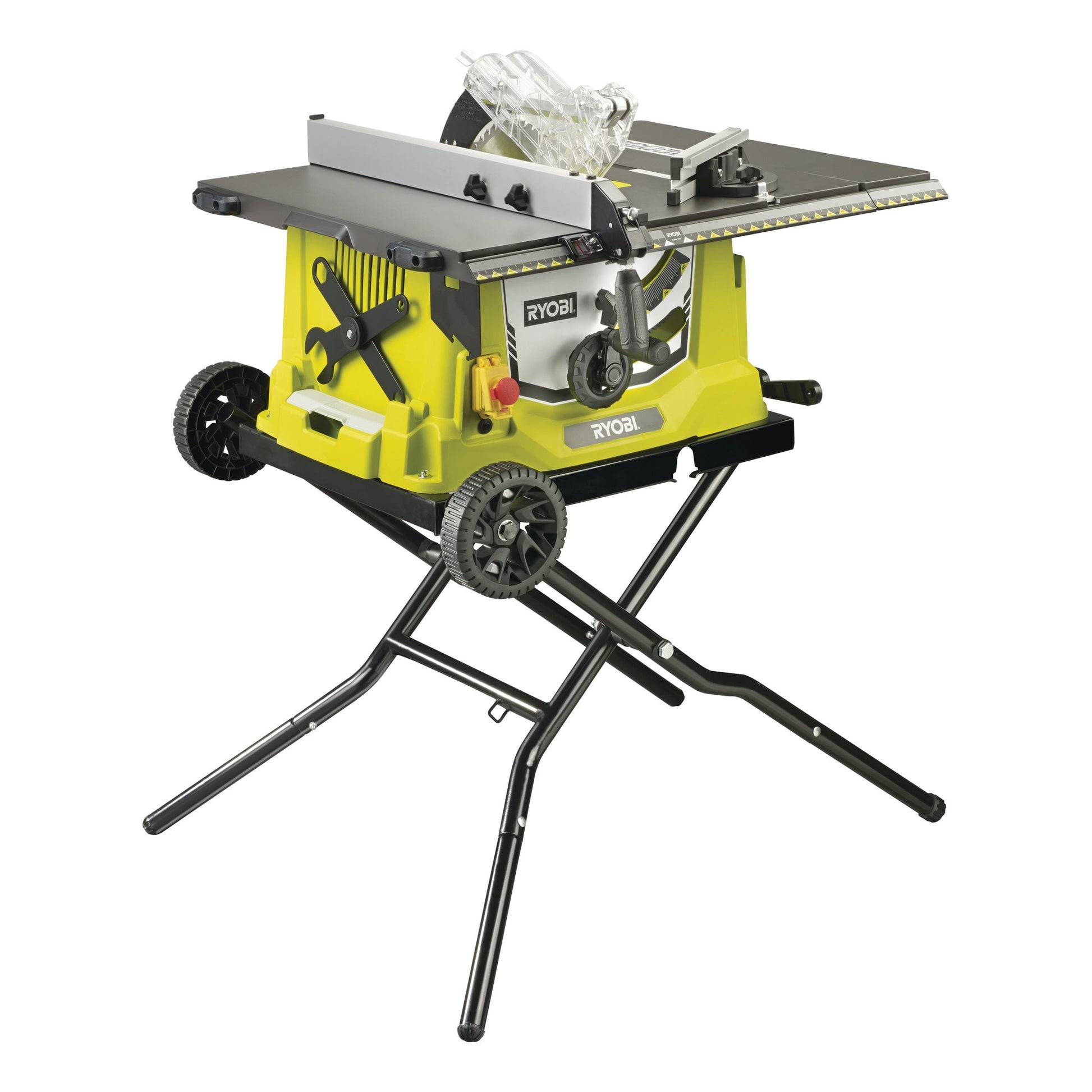 RTS1800EF-G - 1800W Corded Table Saw, 254mm Blade, 48-tooth TCT blade + legs/stand, side fence and transportation wheels