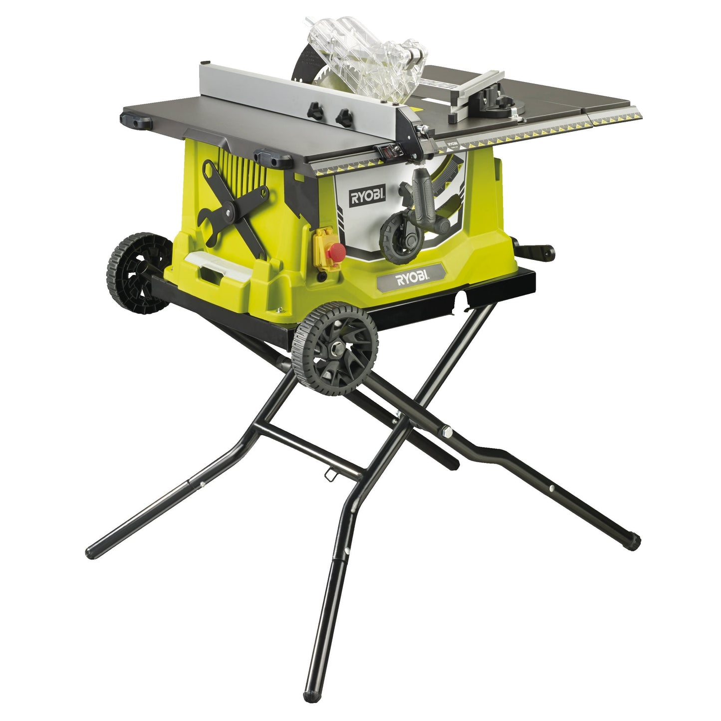 RTS1800EF-G - 1800W Corded Table Saw, 254mm Blade, 48-tooth TCT blade + legs/stand, side fence and transportation wheels