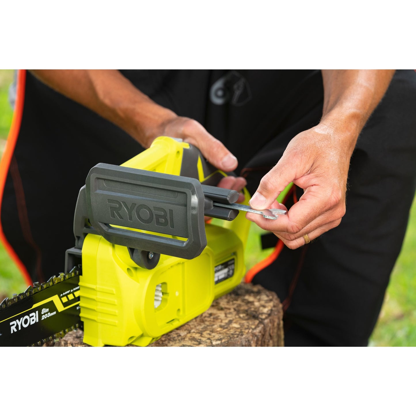 Fierastrau cu lant 18V ONE+, lama 20 cm (fara acumulator) - RY18CS20A-0