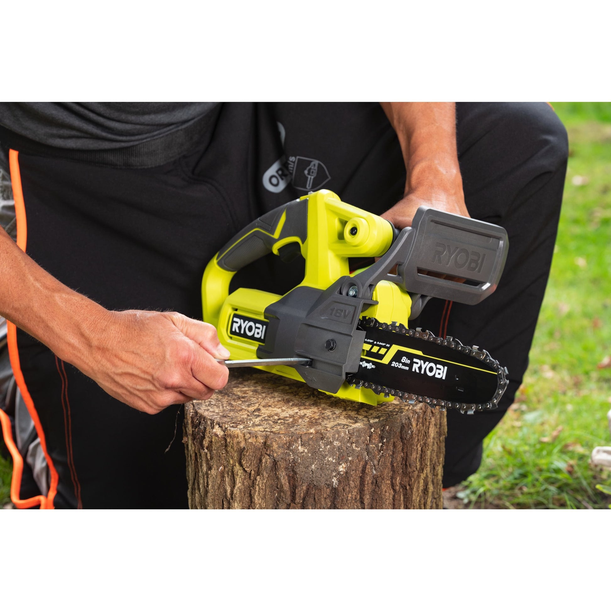 Fierastrau cu lant 18V ONE+, lama 20 cm (fara acumulator) - RY18CS20A-0