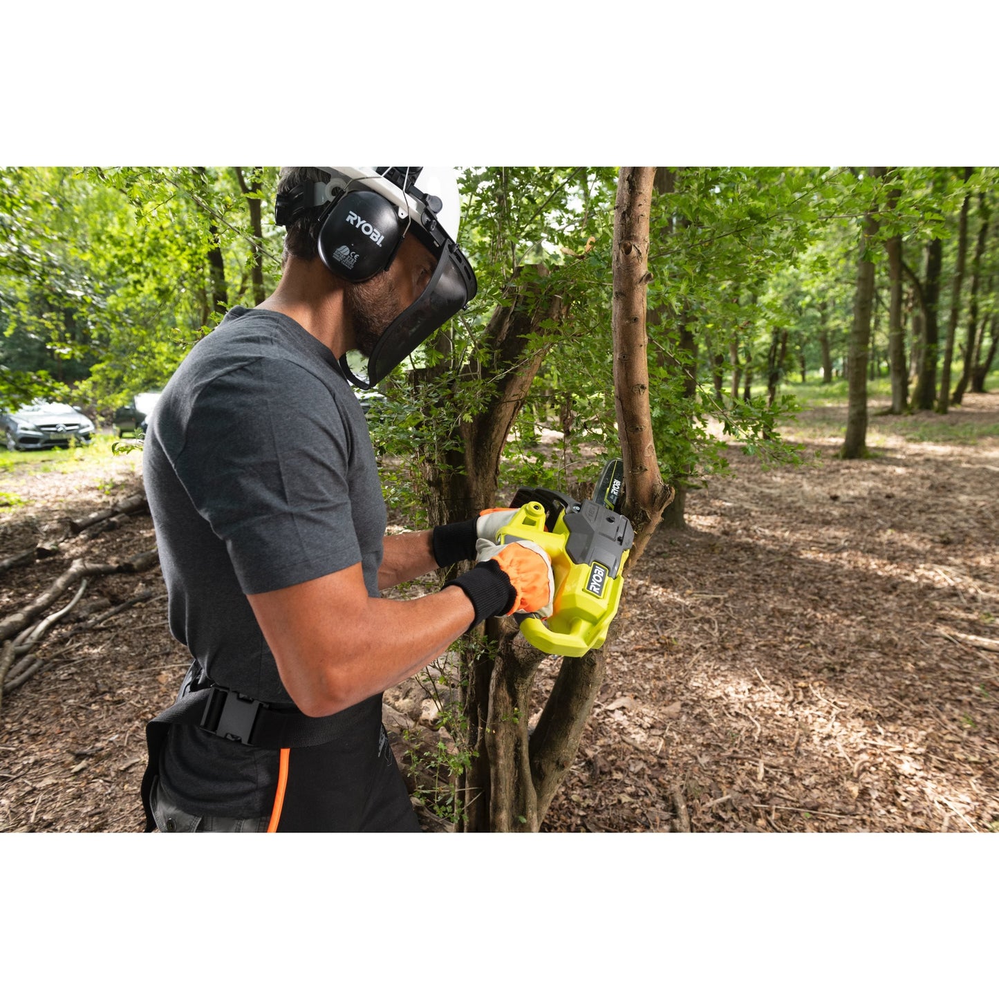 Fierastrau cu lant 18V ONE+, lama 20 cm (fara acumulator) - RY18CS20A-0