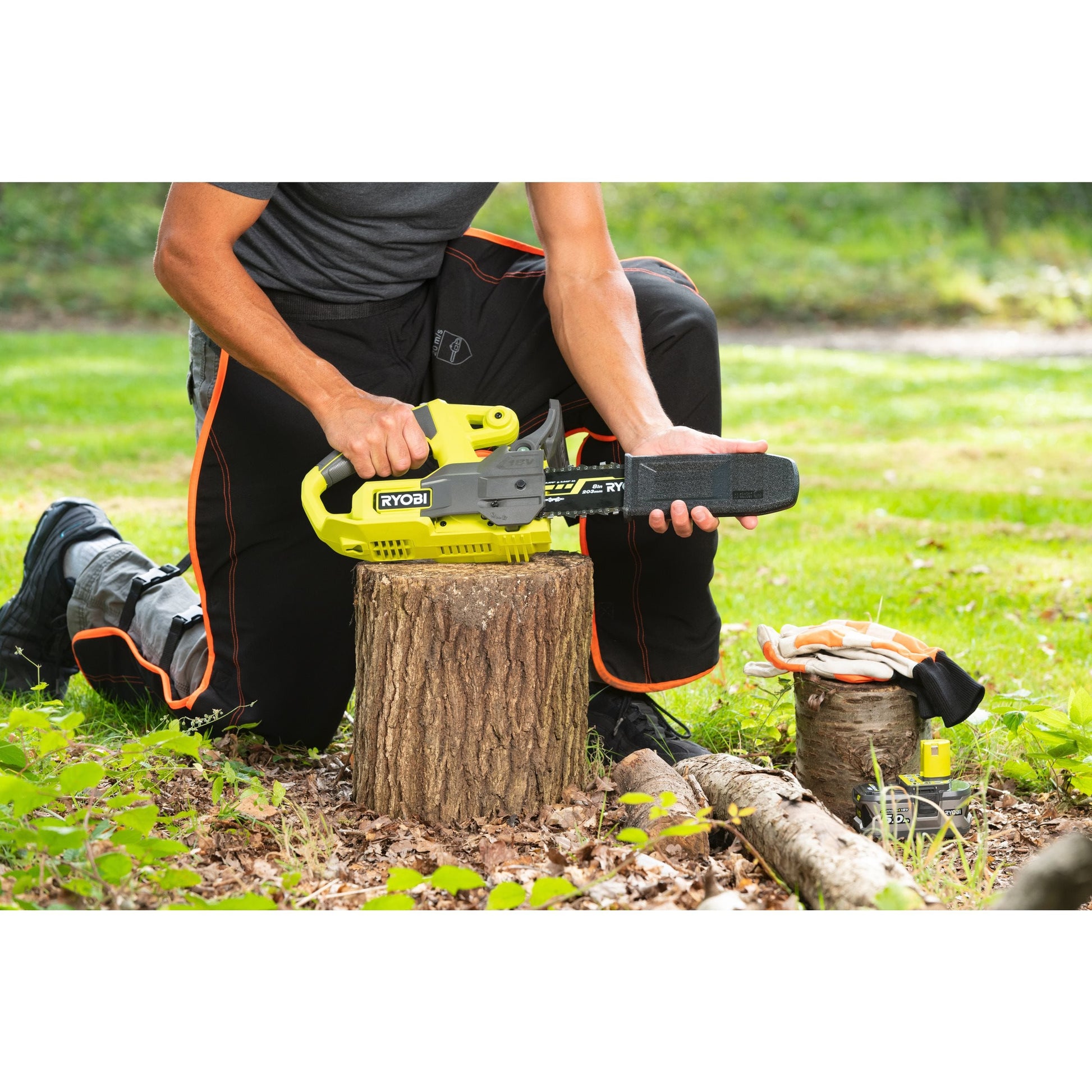 Fierastrau cu lant 18V ONE+, lama 20 cm (fara acumulator) - RY18CS20A-0