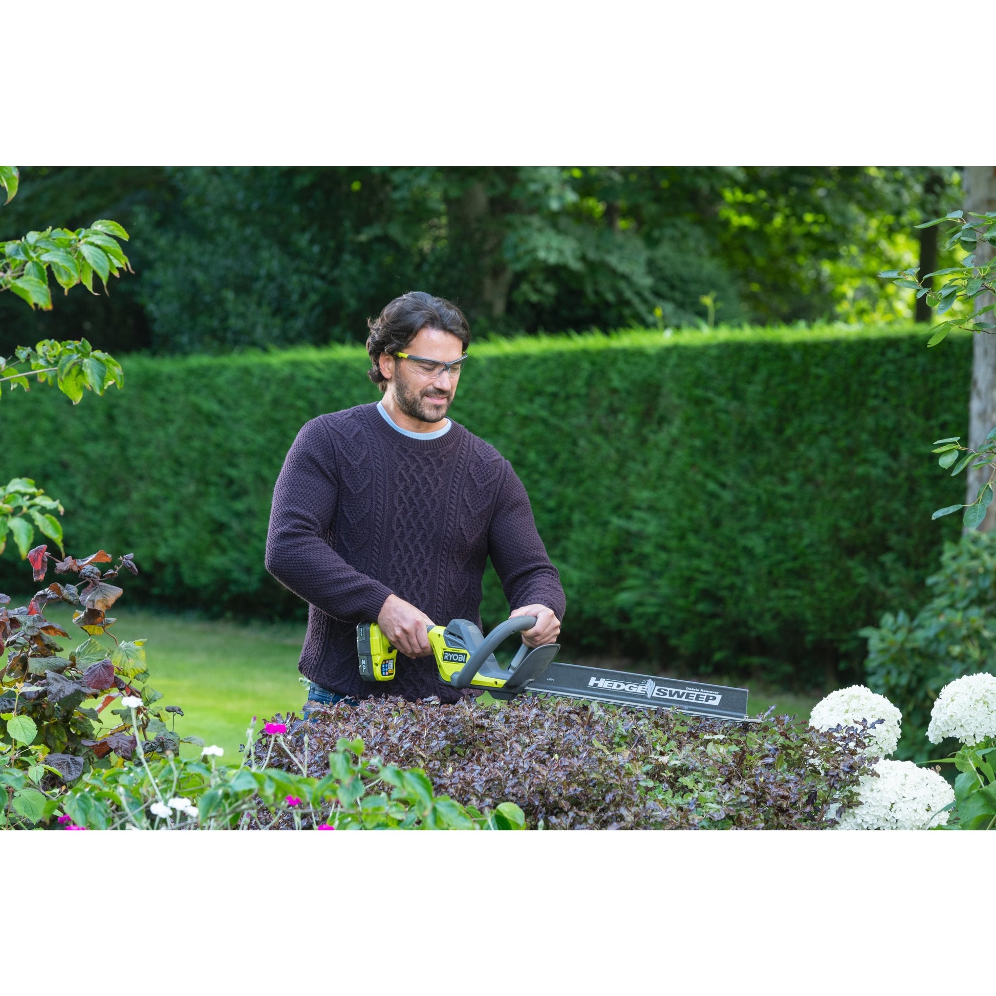 Foarfeca tuns gard viu 18V ONE+, lama 45cm (fara acumulator) - RY18HT45A-0