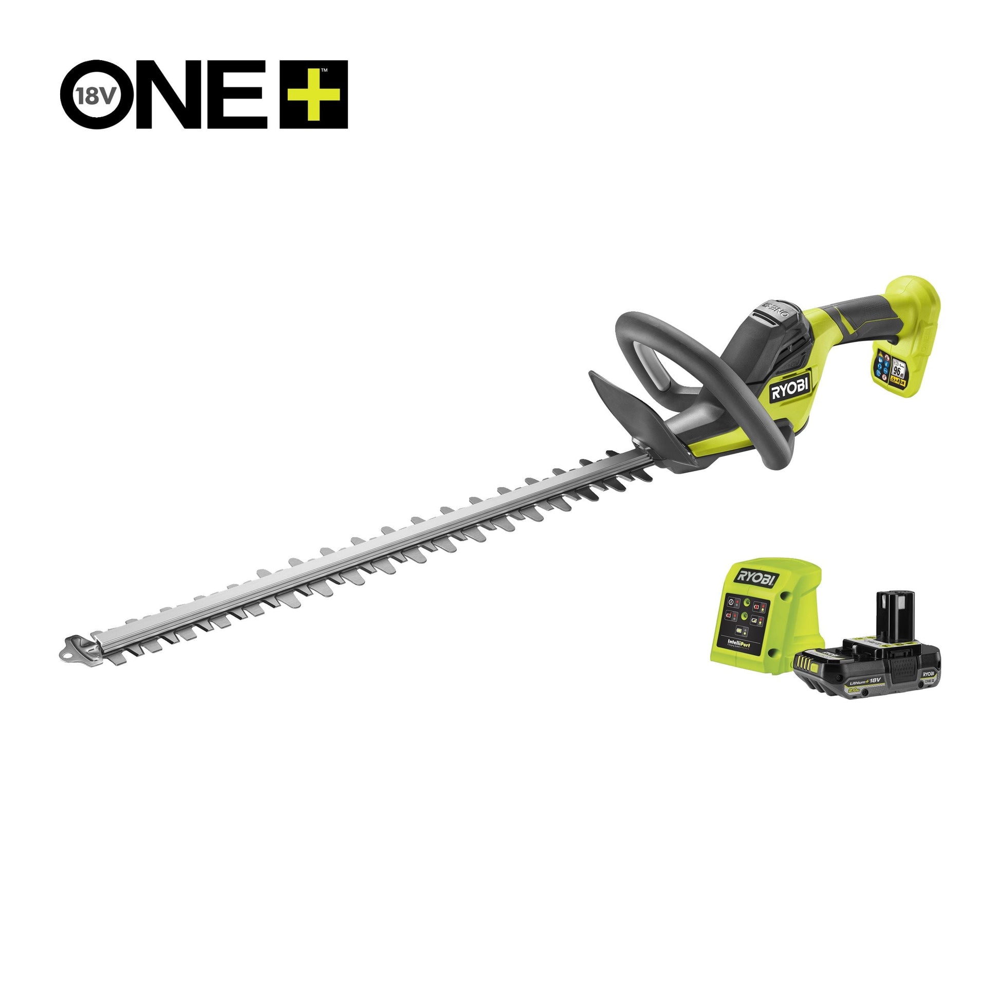 Foarfeca tuns gard viu 18V ONE+, lama 55cm, cu acumulator 2.0Ah - RY18HT55A-120