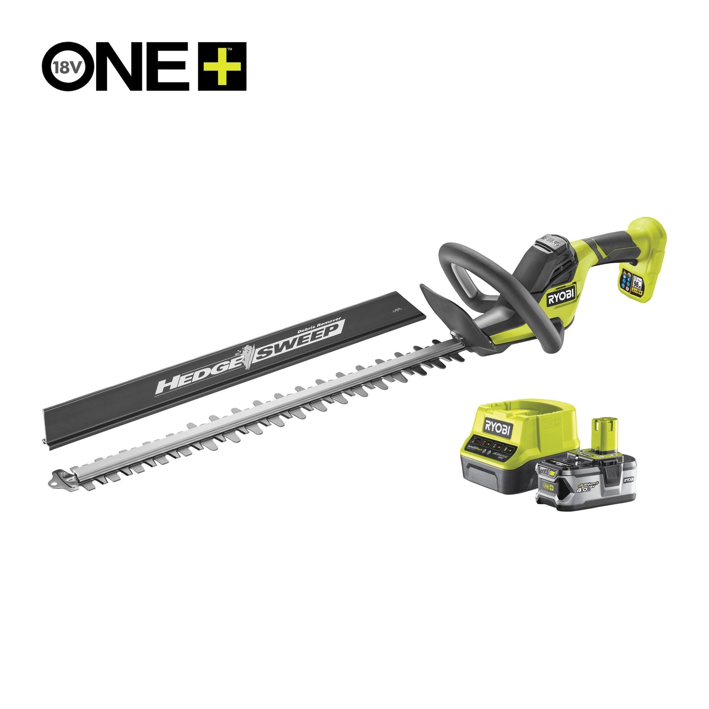 Foarfeca tuns gard viu 18V ONE+, lama 55cm, cu acumulator 4.0Ah - RY18HT55A-140