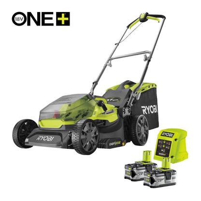 Masina de tuns gazonul 18V ONE+, punte 37cm, cu 2 acumulatori de 4.0Ah - RY18LM37A-240