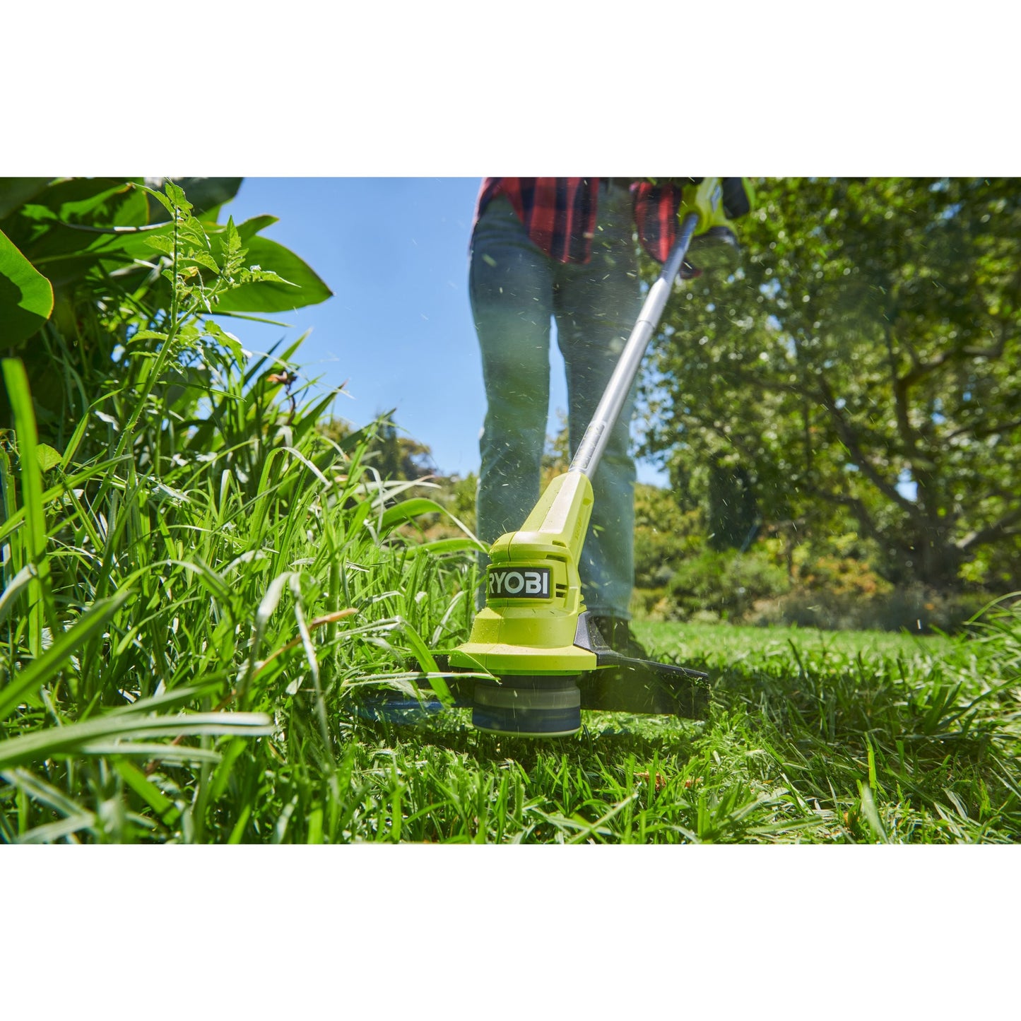 Trimmer iarba 18V ONE+, latime taiere 23cm, cu acumulator 2.0Ah - RY18LT23A-120