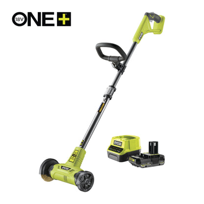 Curatator pardoseli cu perie sarma 18V ONE+, cu acumulator 2.0Ah - RY18PCA-120