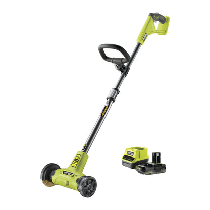 Curatator pardoseli cu perie sarma 18V ONE+, cu acumulator 2.0Ah - RY18PCA-120