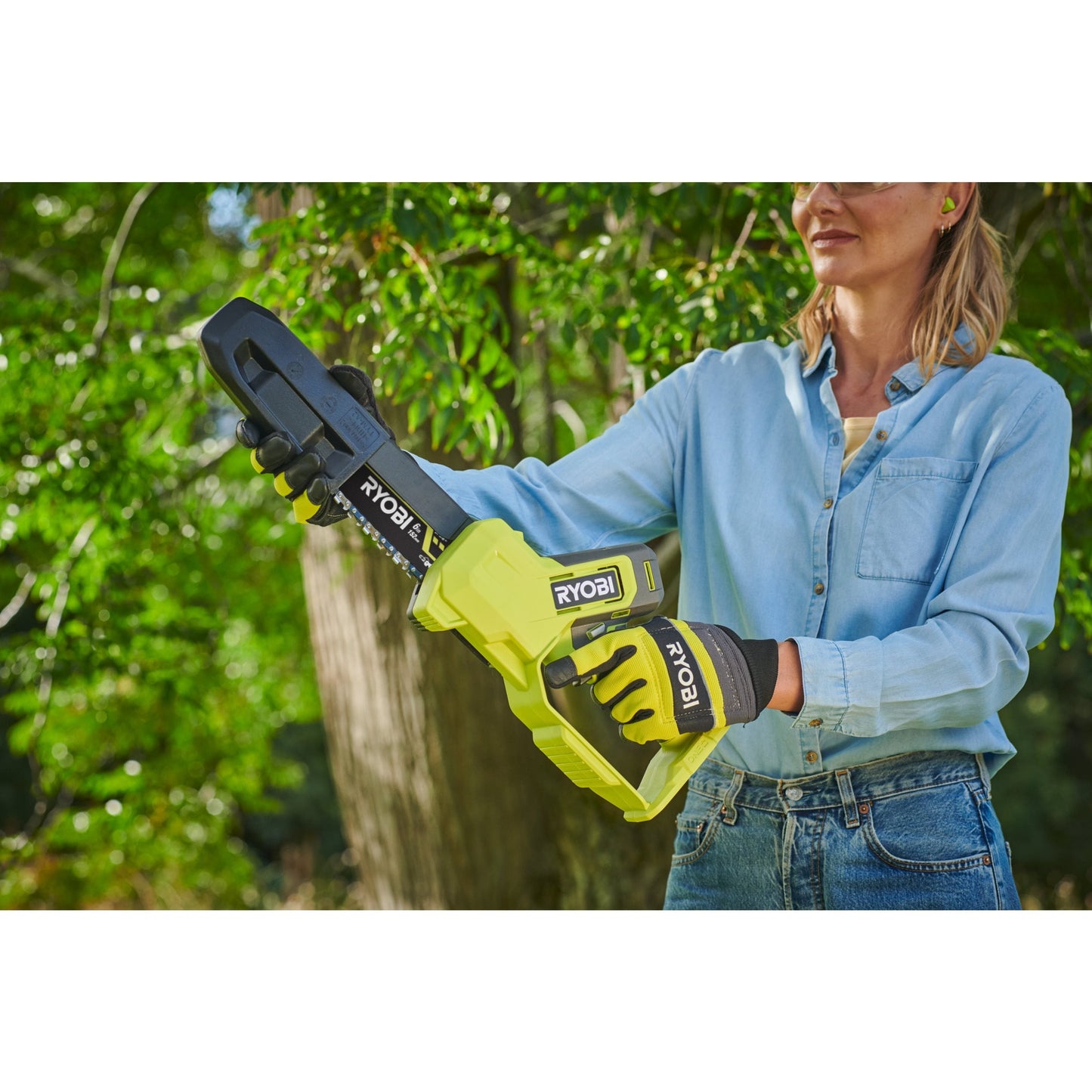 Fierastrau de toaletare 18V ONE+ brushless, lama 15 cm, cu acumulator 2.0Ah - RY18PS15A-120