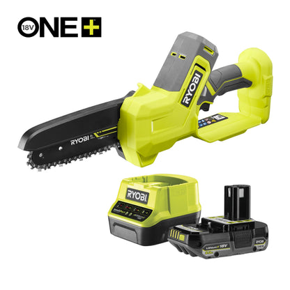Fierastrau de toaletare 18V ONE+ brushless, lama 15 cm, cu acumulator 2.0Ah - RY18PS15A-120