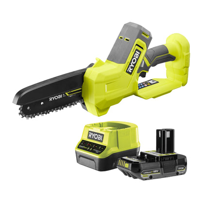 Fierastrau de toaletare 18V ONE+ brushless, lama 15 cm, cu acumulator 2.0Ah - RY18PS15A-120